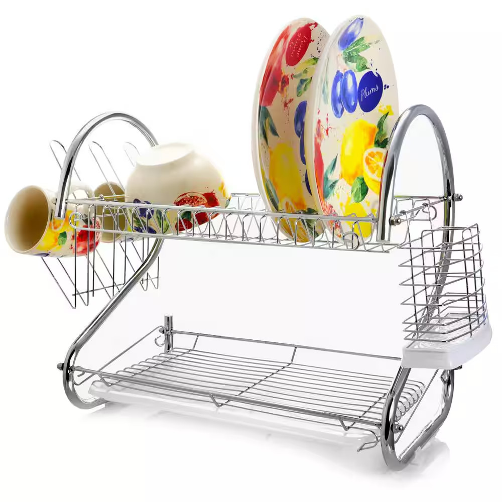 22 In. 2-Shelf Dish Rack