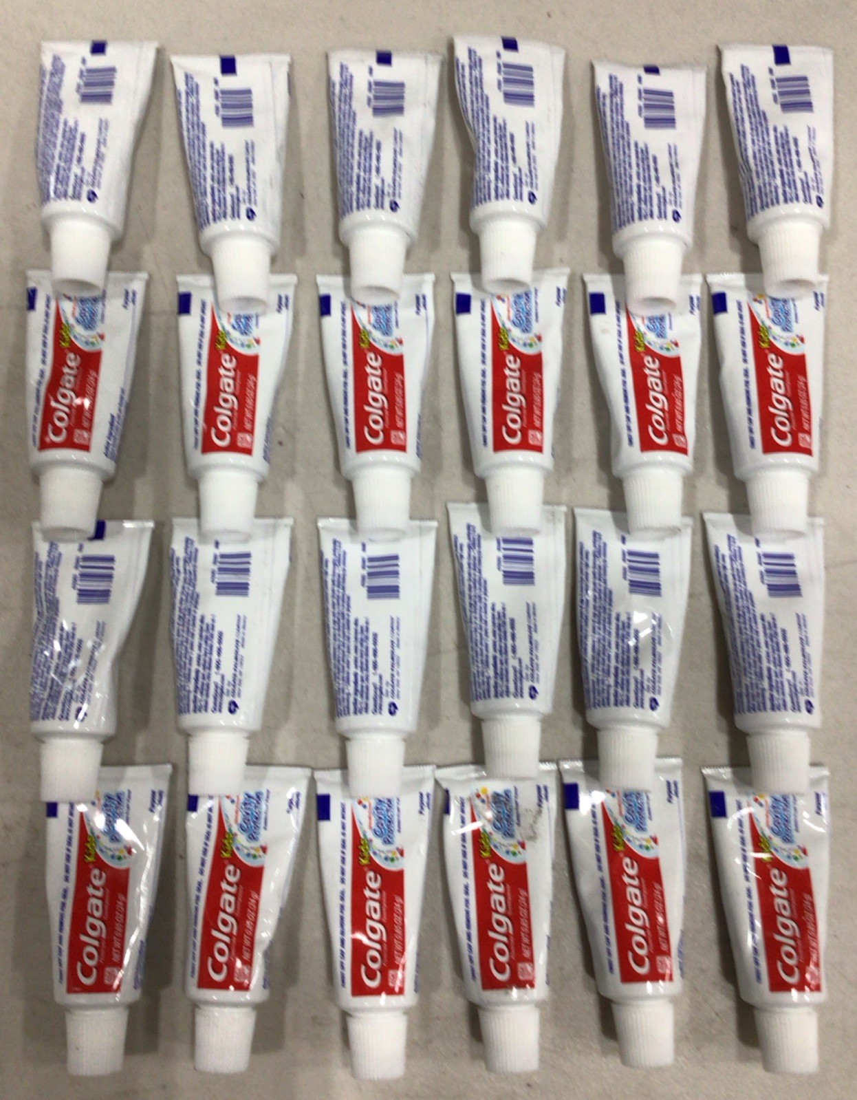 Lot Of  24 Colgate Anticavity Fluoride Travel Sized Toothpaste Portable - 0.85oz