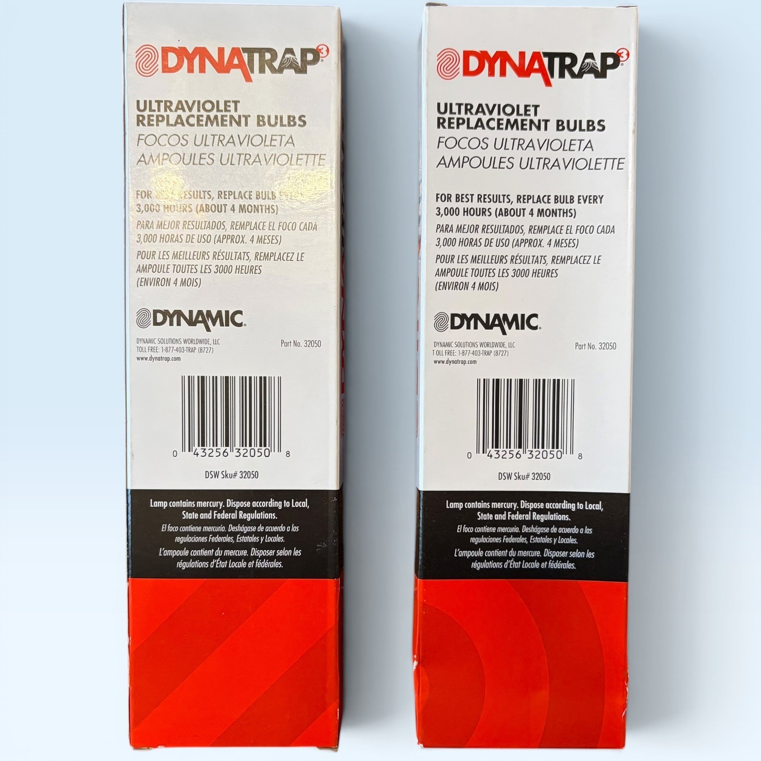 Set of 2 Pack Genuine DynaTrap 32050 6-Watt UV Replacement Bulb Brand New