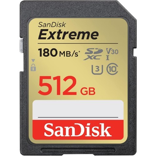 Sandisk Extreme SD Card 64GB 128GB 256GB 512GB Memory Card Canon Nikon & More
