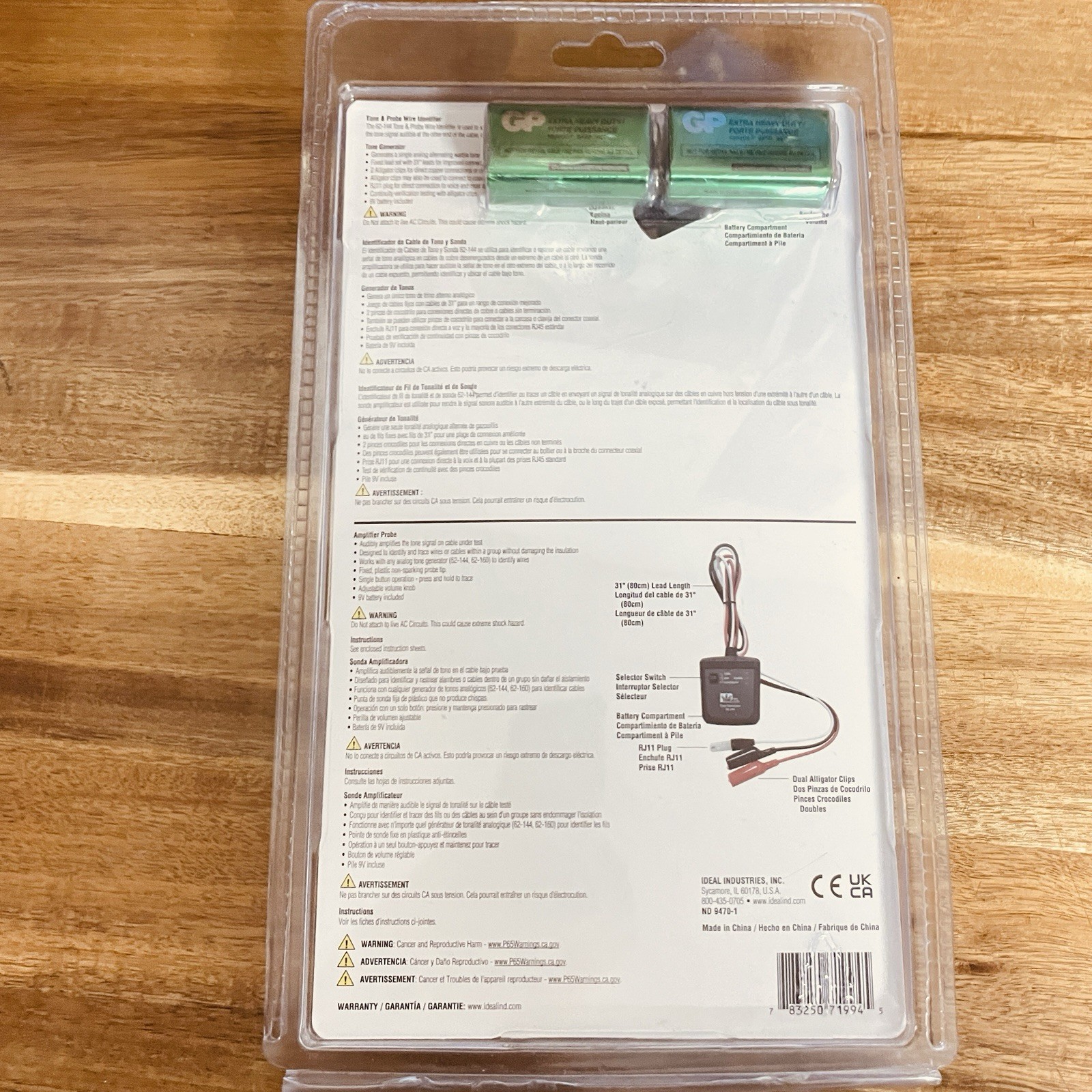 IDEAL Tone & Probe Wire Identifier 62-144 New/Sealed