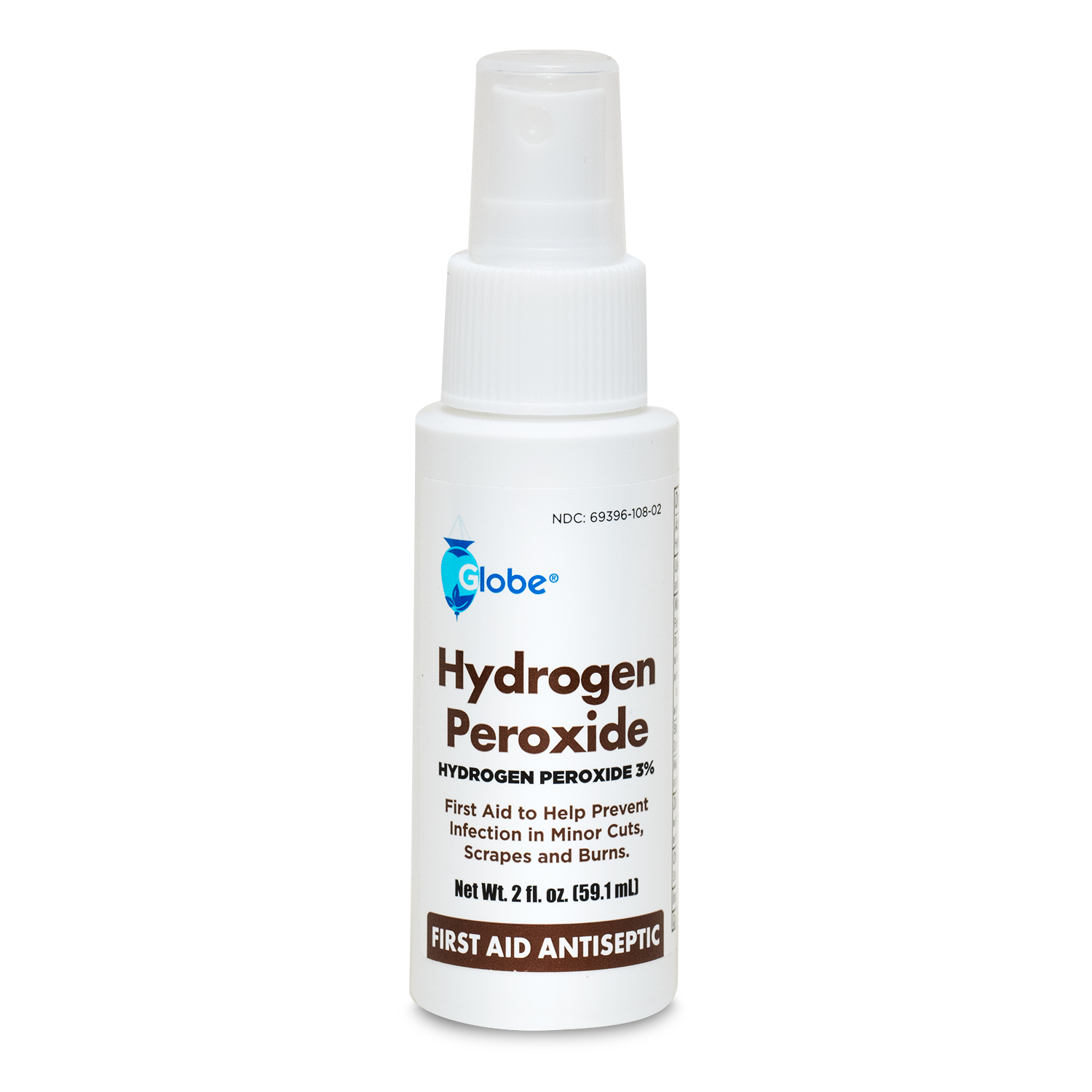 Globe Hydrogen Peroxide 3% First Aid Antiseptic Topical Solution Spray (3 Pack)