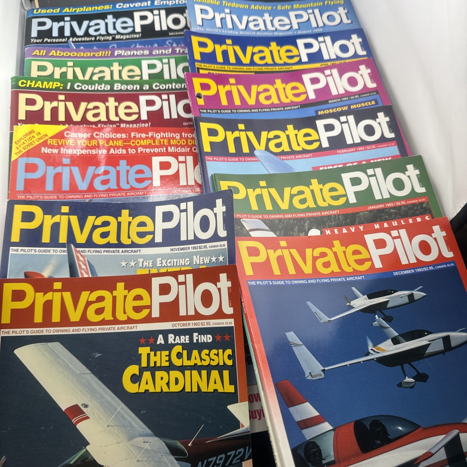 Lot Of 12 🛩️PRIVATE PILOT MAGAZINE 🛩️