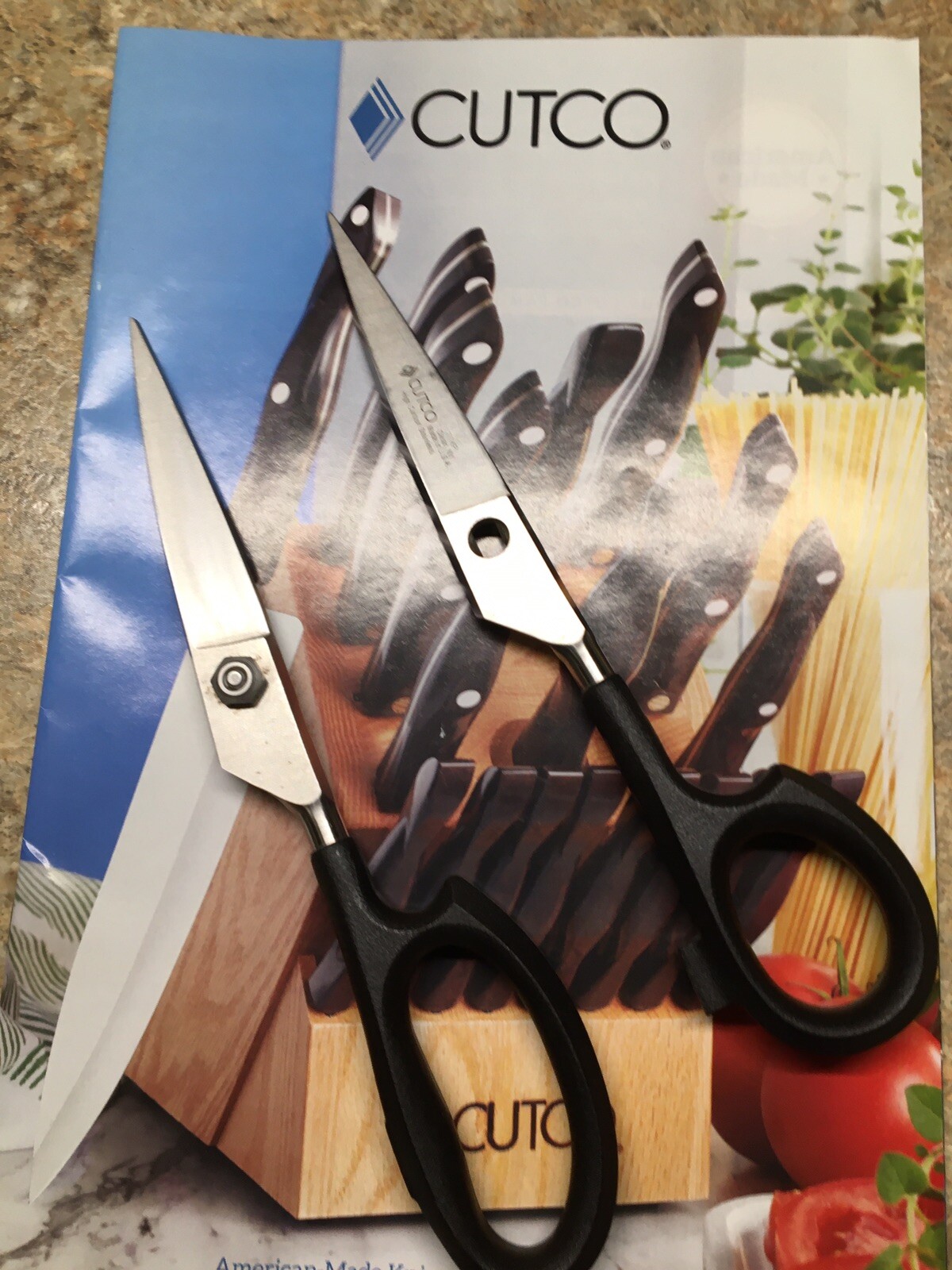 Sharpened Cutco 77 Black Kitchen Scissors / Take Apart Shears Excellent! 8inch
