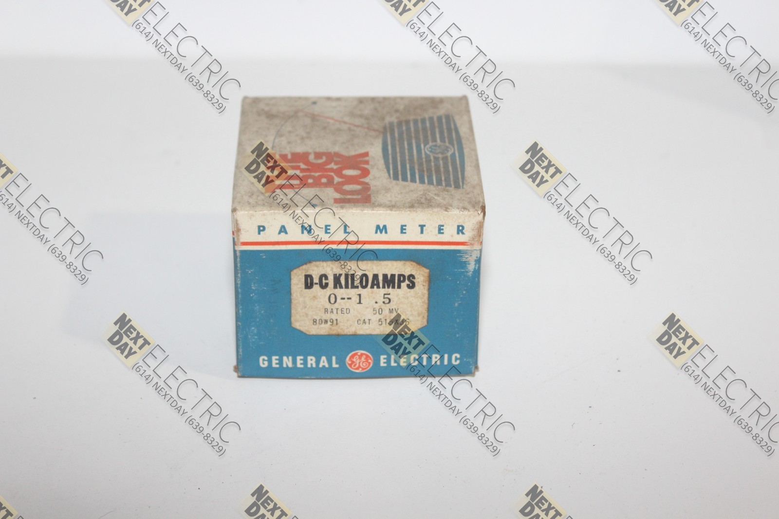 General Electric, 515X36, D-C Kiloamps DC 0-25 Amps 50mv Panel Meter Gauge