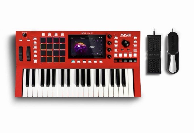 Akai MPC Key 37 Red 37-Key Standalone Keyboard Sampler w/ Pad Triggers