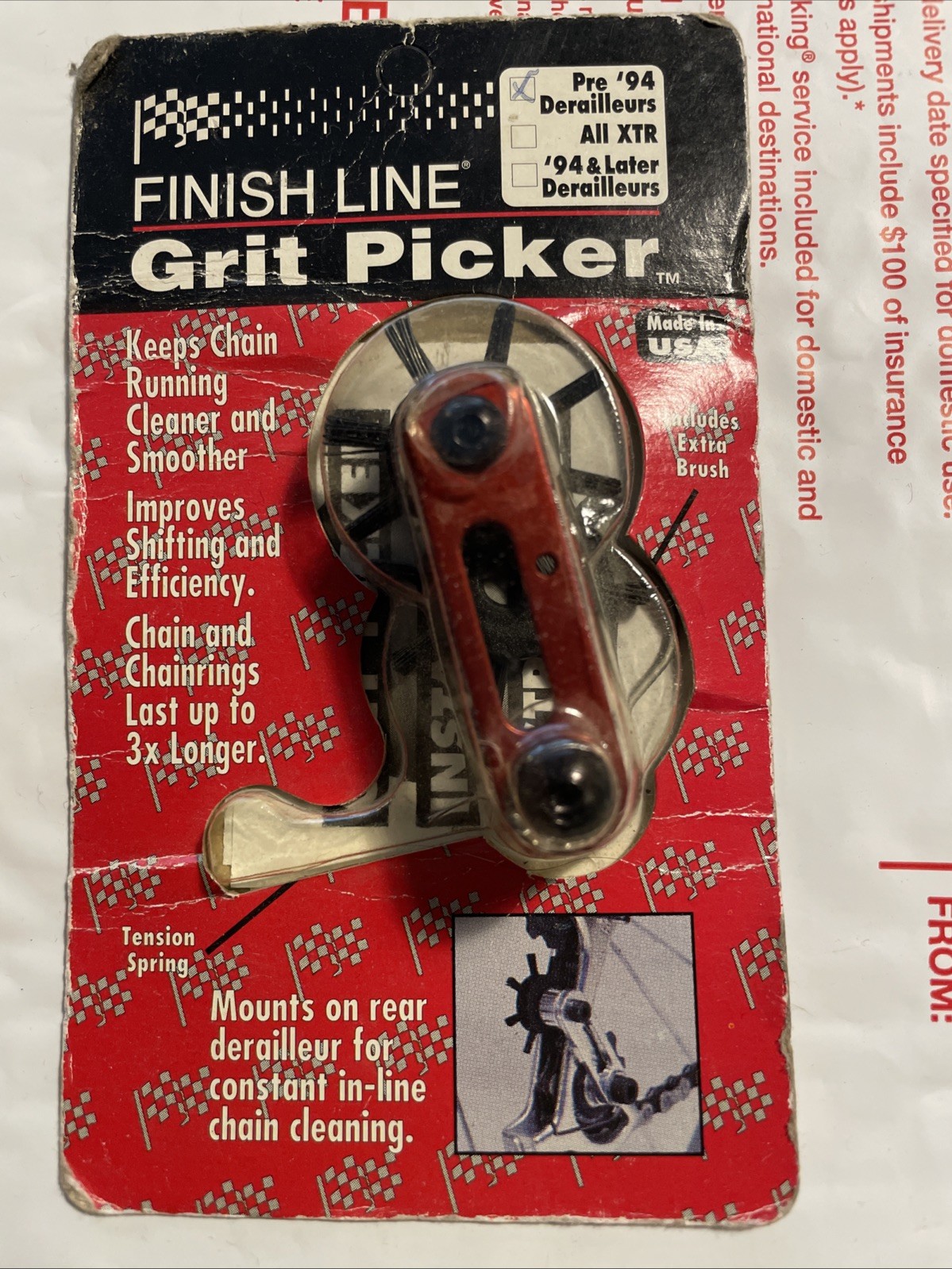 NOS Grit Picker Mountain Bike Rear Derailleur Cleaner Pre 94 Derailleurs