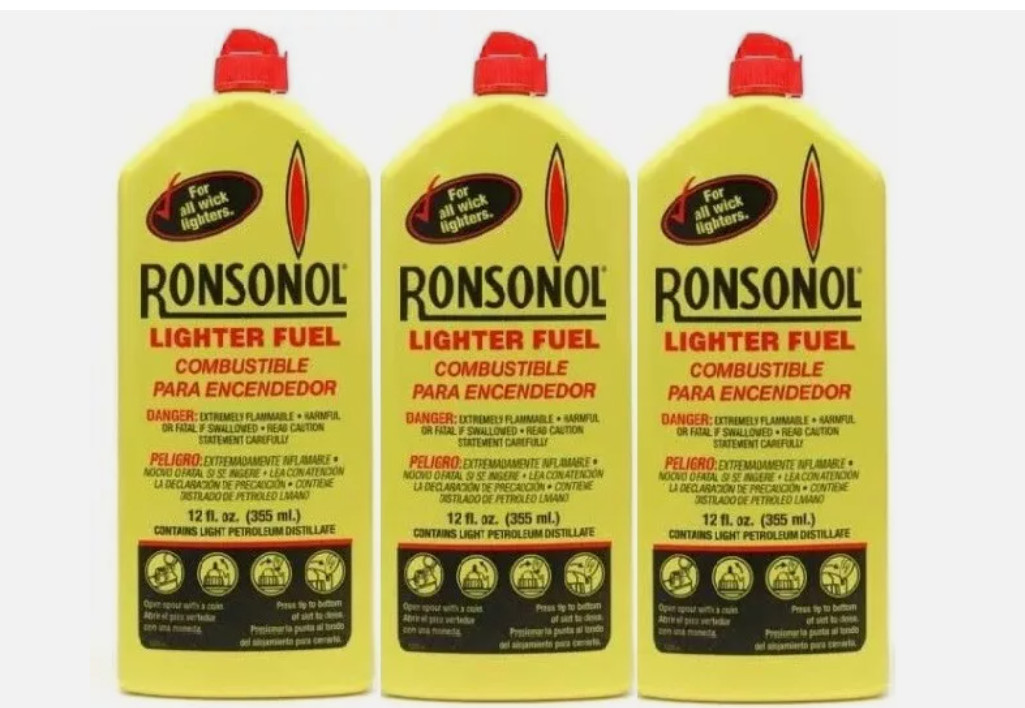 Ronsonol Ronson 12oz Butane Lighter Fuel Fluid For Zippo Pocket Lighter