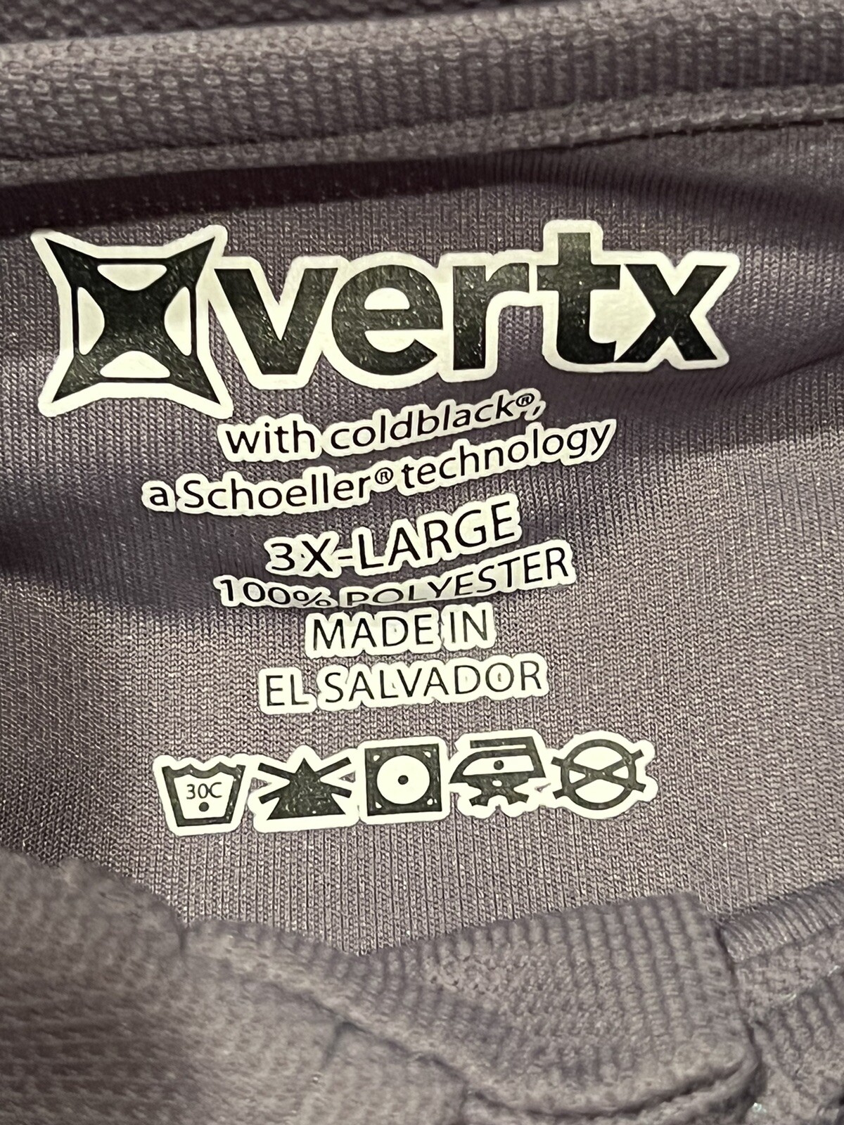 Vertx 3XL Men’s Coldblack Long Sleeve Polo Grey VTX4000P