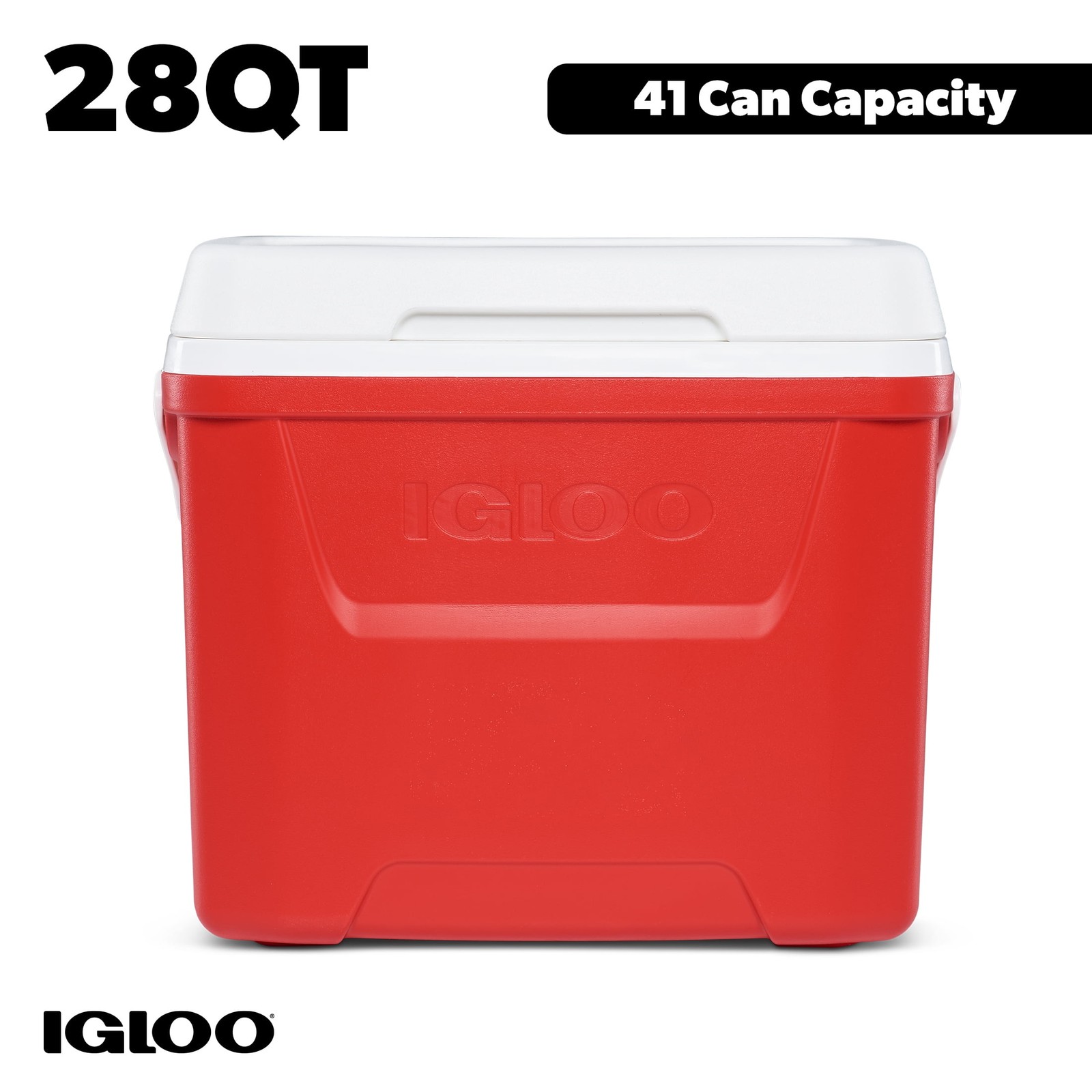 28 QT Laguna Hard-Sided Ice Chest Cooler, Red