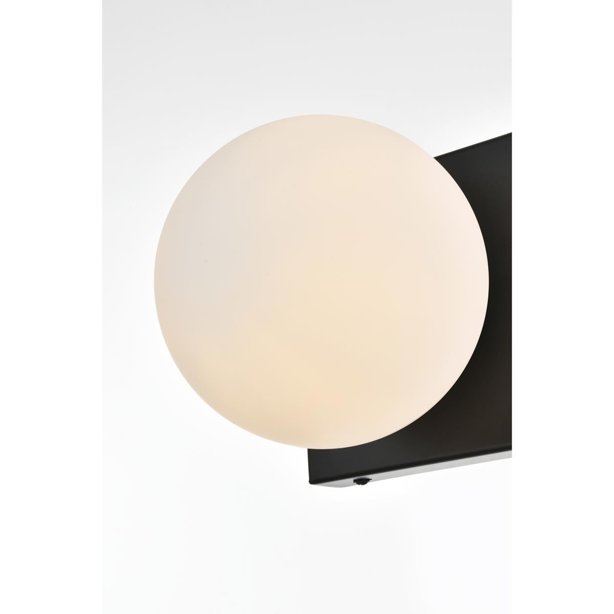 Living District LD7303W6BLK Jaylin 1 Light 6 inch Black Bath Sconce Wall Light