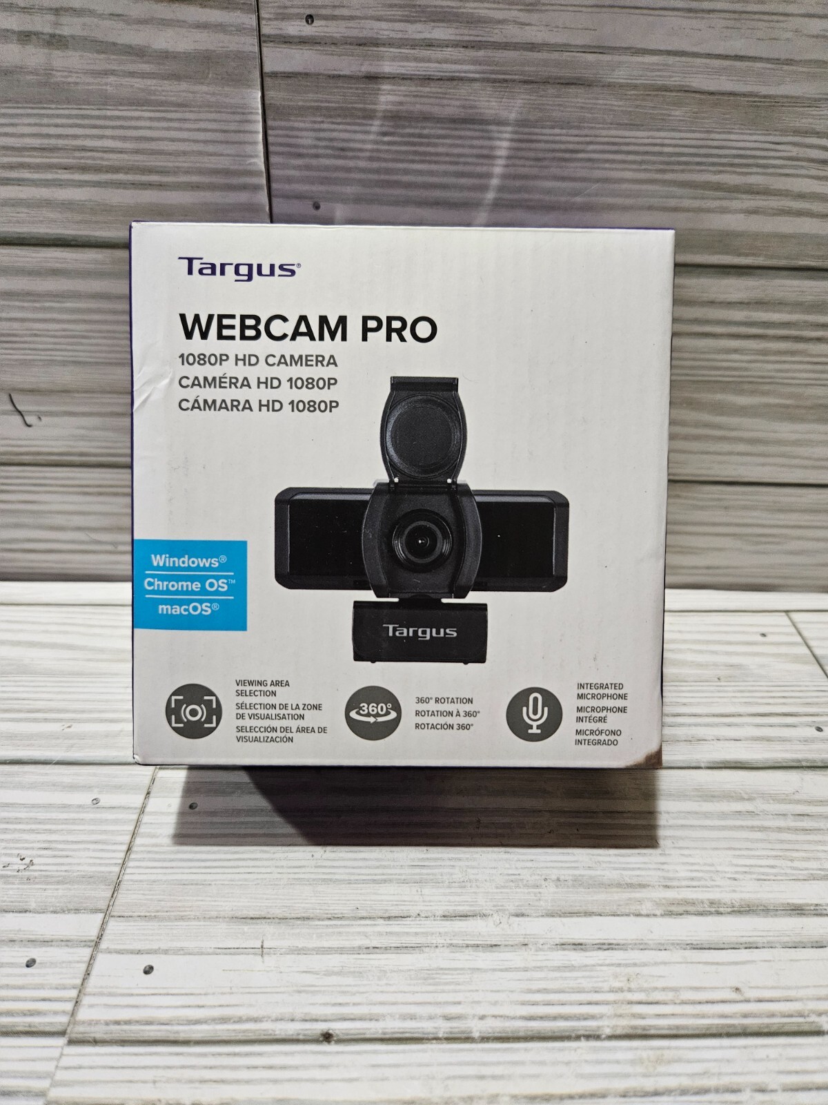 Targus Webcam Pro 1080P HD Camera 360 Rotation with Integrated Microphone