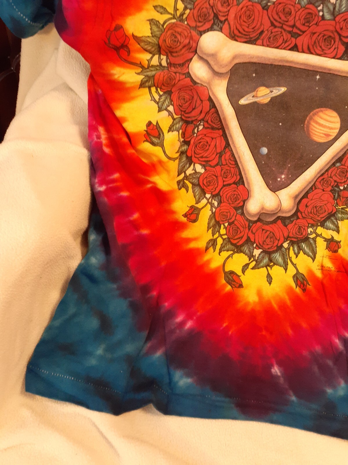 1992 GRATEFUL DEAD SPACE YOUR FACE T-Shirt by Liquid Blue Sz Large