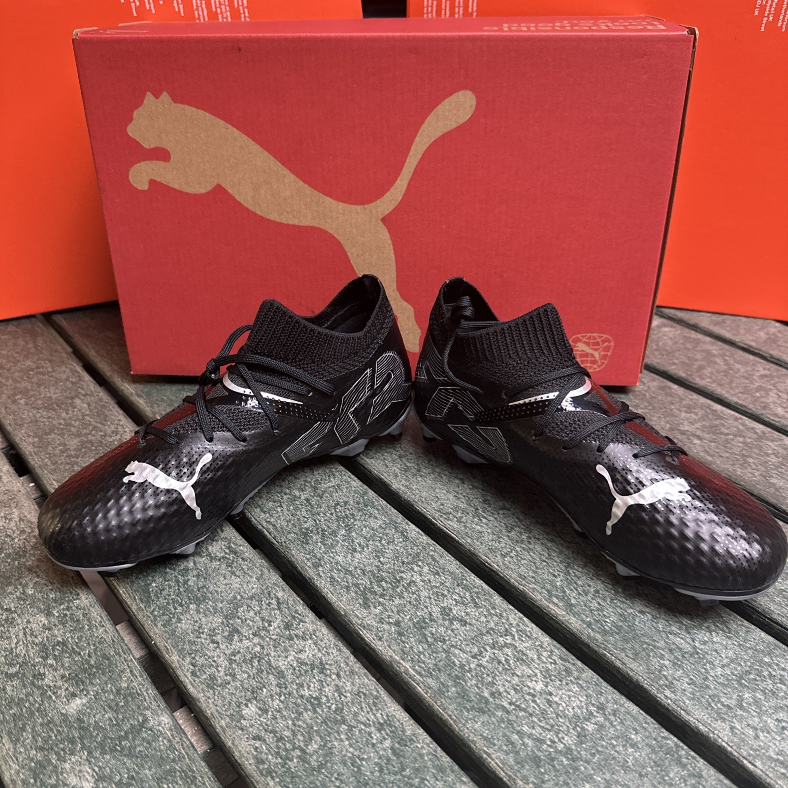 NEW Puma Future 7 Pro 107944-02 Men's 6 Black Eclipse Pack FG/AG Soccer Cleats