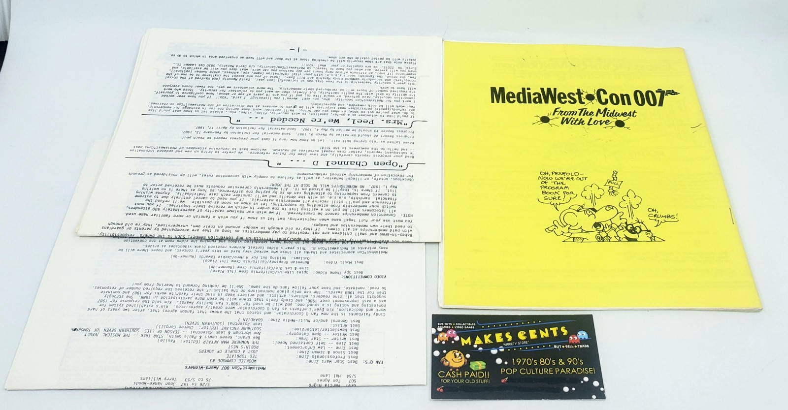 Media West Con 7 1983 Convention Program & Newsletters - READ!