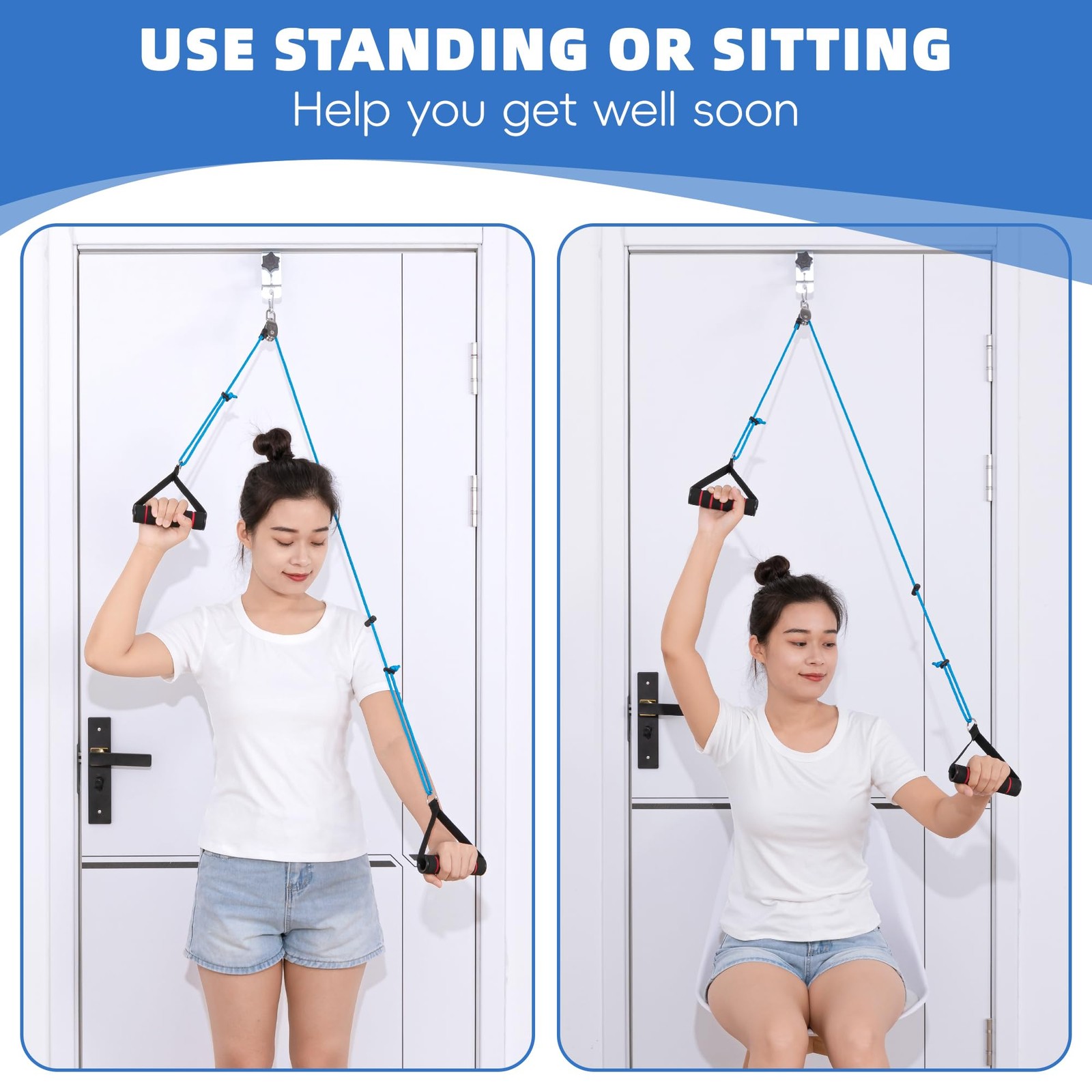 Shoulder Pulley for Physical Therapy - Shoulder Exercise Pulley With Fixed Me...