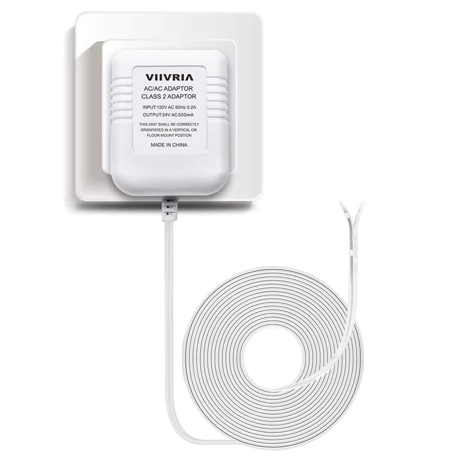 AC 24 Volt Transformer, C Wire Adapter, Compatible with All Versions of Ring...