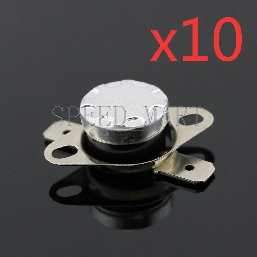 10 pcs Temperature Switch Control Sensor Thermal Thermostat 70°C N.C. KSD301