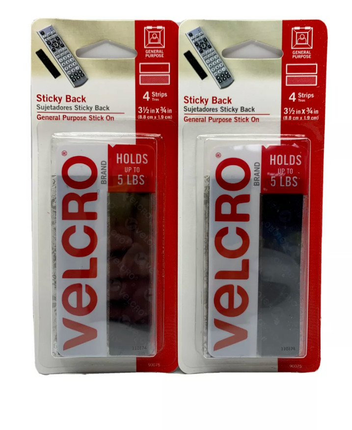 (2 PACK!!) VELCRO Brand Sticky Back Hook and Loop Fasteners Perfect for Home