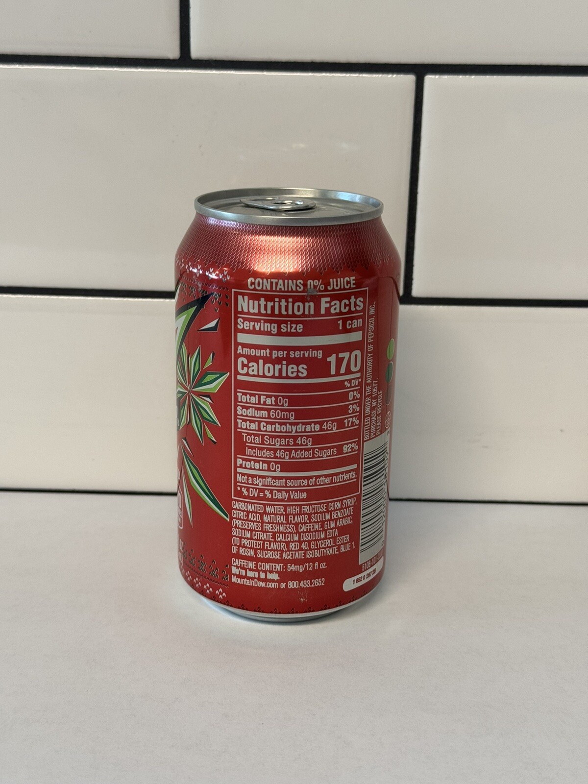 Mountain Dew Merry Mash Up Full 12oz Can (2020) 🎄