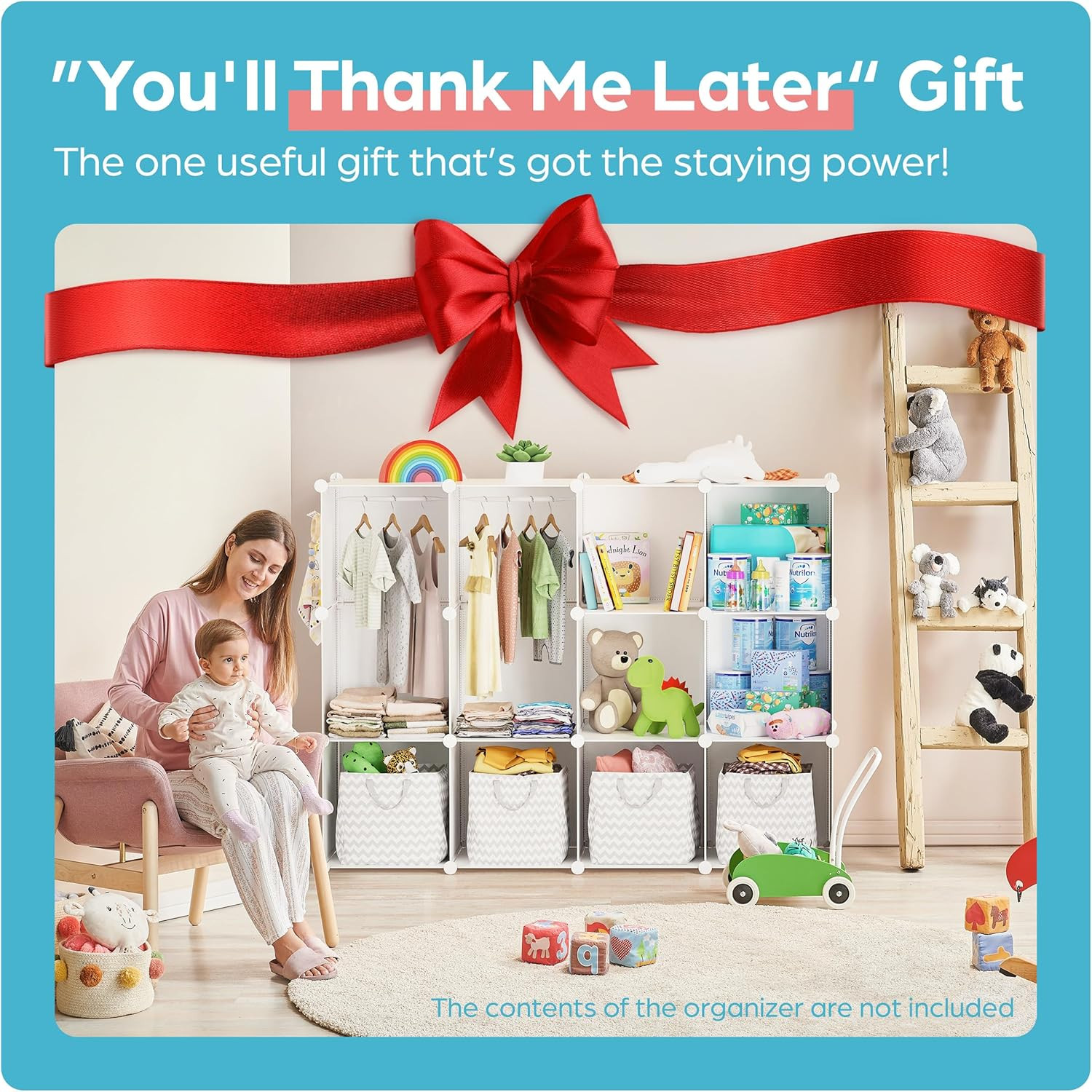 Baby Closet Organizer for Nursery: Durable Baby Wardrobe for Closet - Customizab