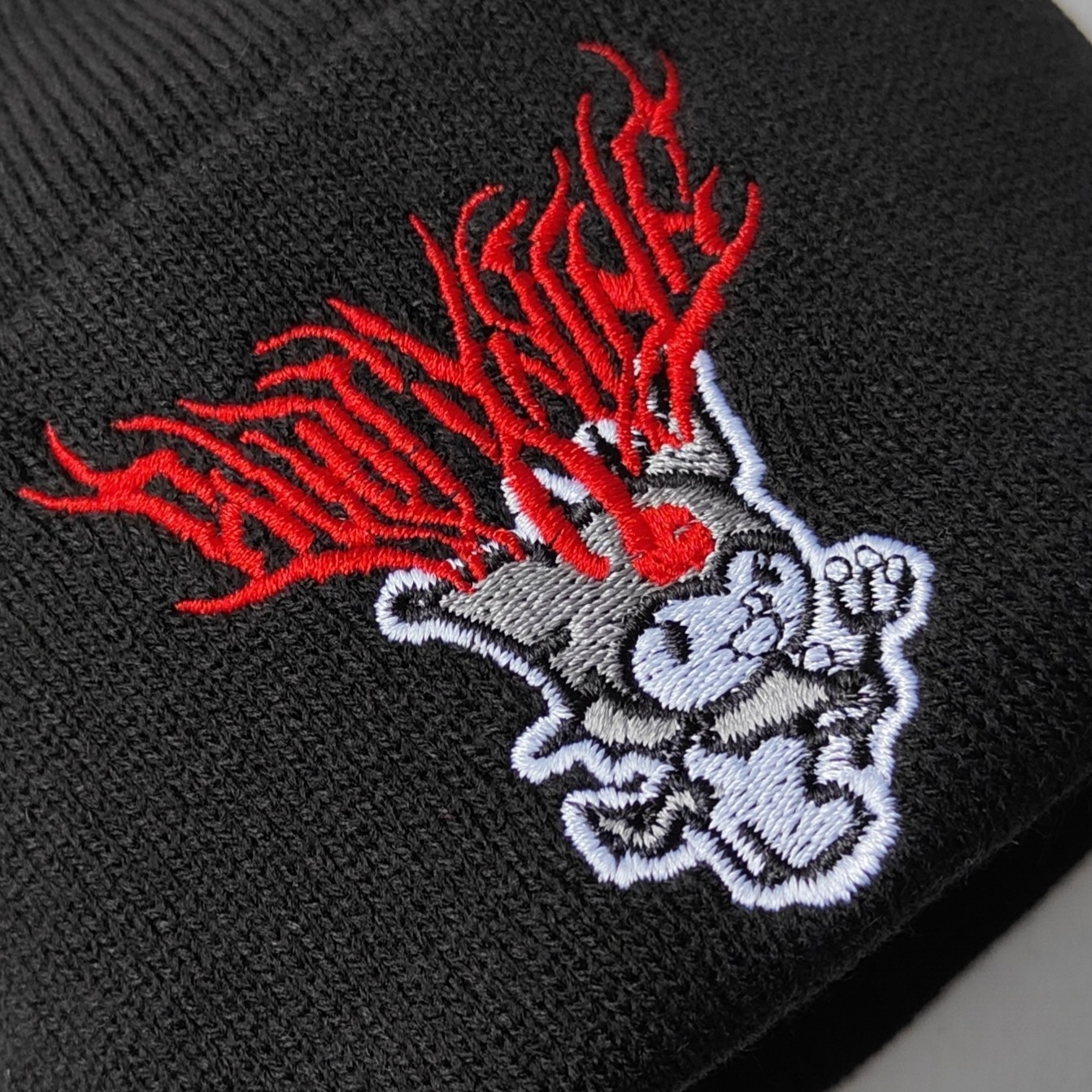 Kuromi Beanie,Anime Embroidery Beanie,Harajuku clothing,Teenage gift,Kawaii