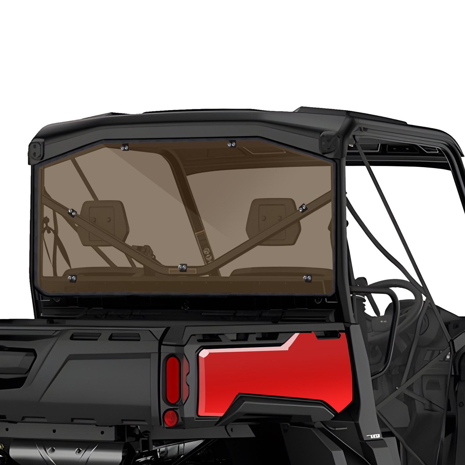 Rear Windshield Window For 2016-2026 Can-Am Defender HD 5/7/8/9/10 Max (Tinted)