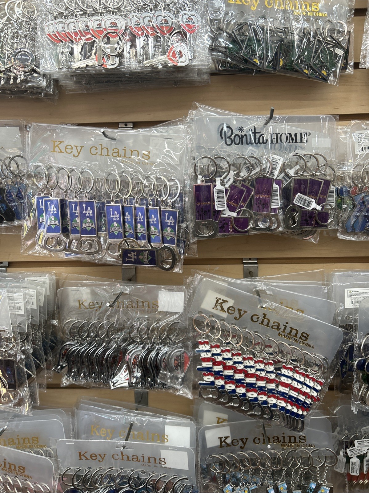Set of 24 x Los Angeles Souvenir Keychain California Souvenir Gifts Metal I Hear