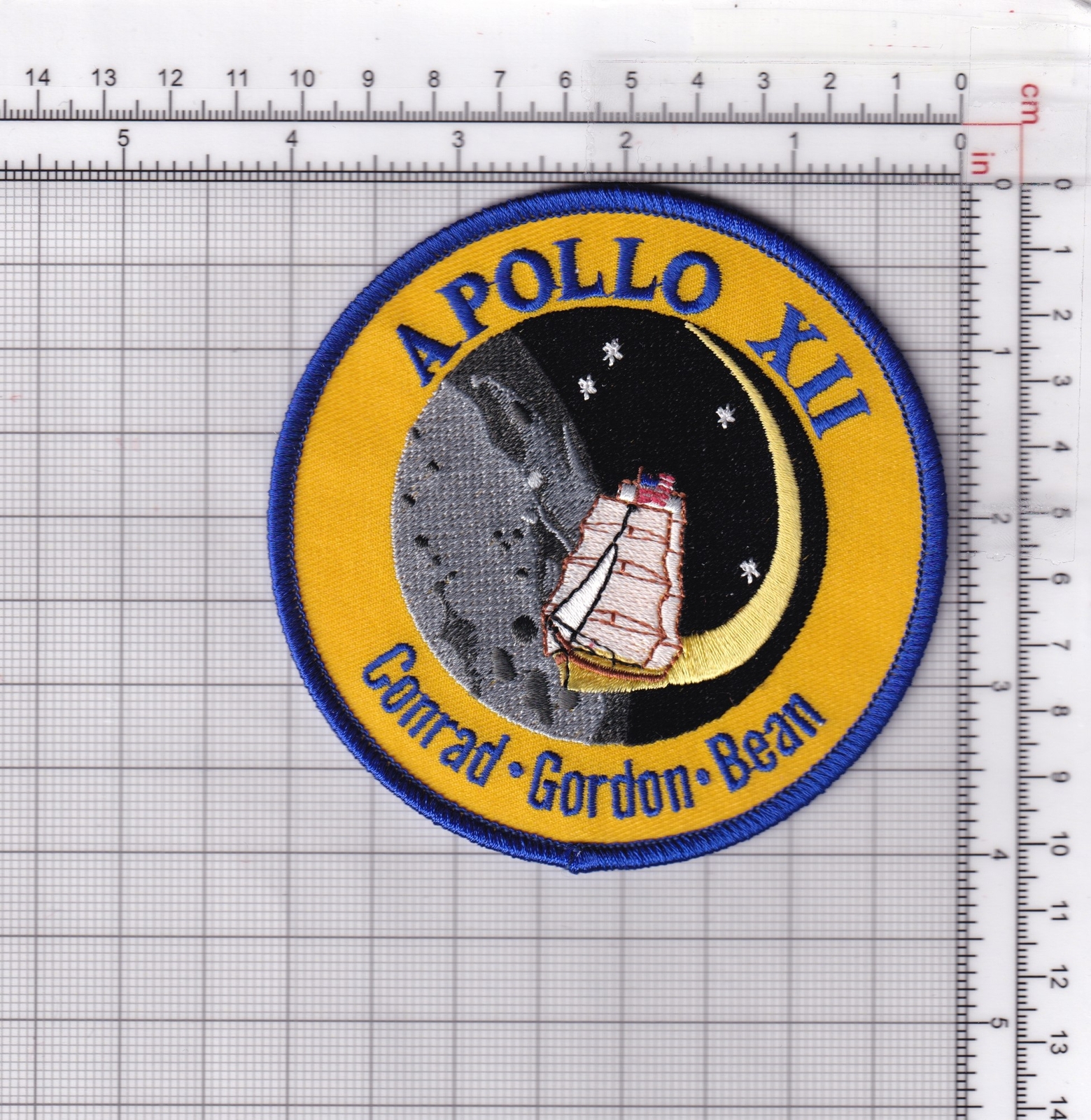 Apollo 12 Patch – Sew On, 4"