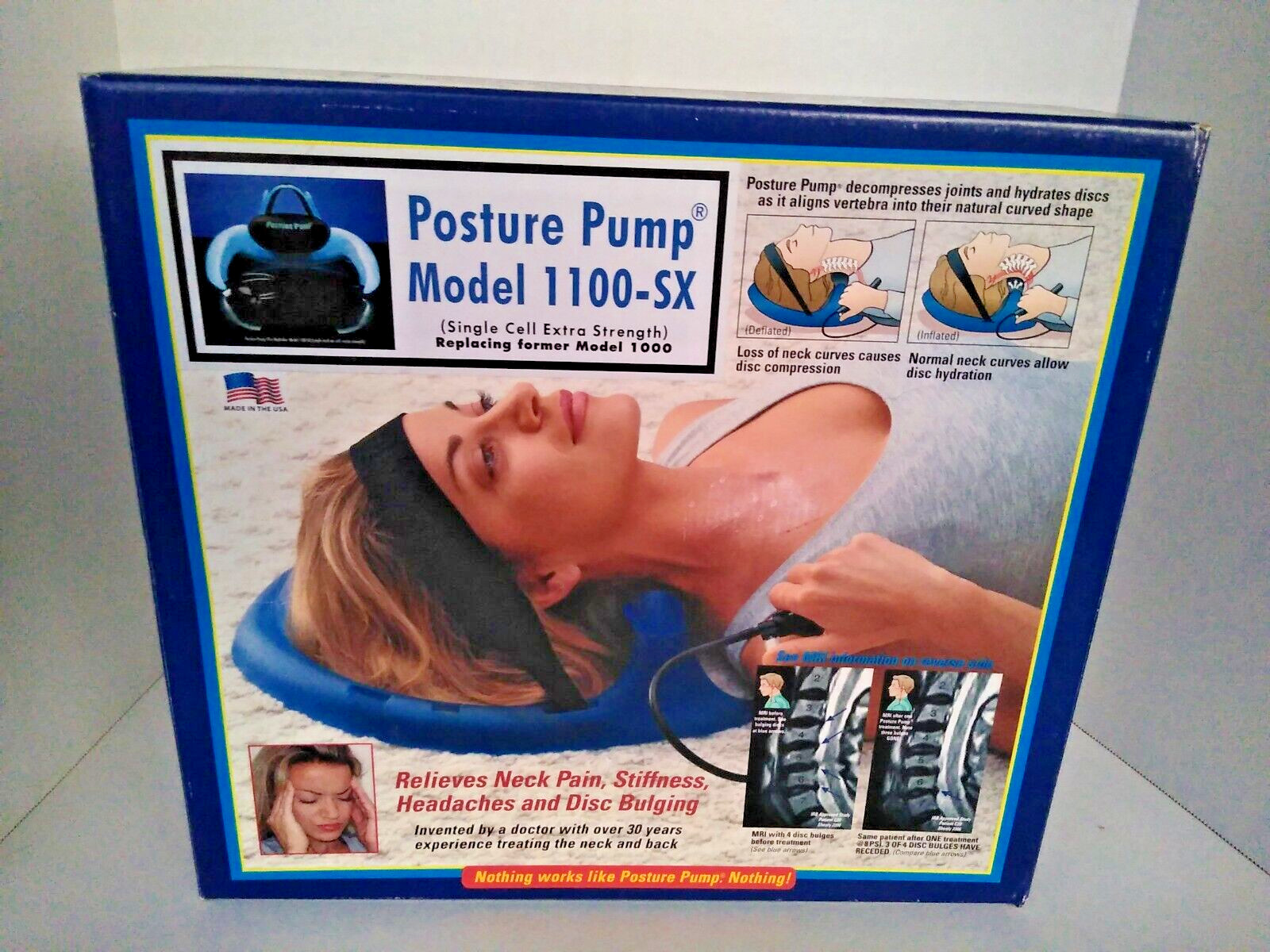 POSTURE PUMP Model 1100-SX Neck Stretch / Pain Relief Device