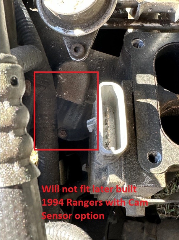 1994 Ford Ranger 2.3L 5 Speed Engine Fuel Harness without Cam Sensor