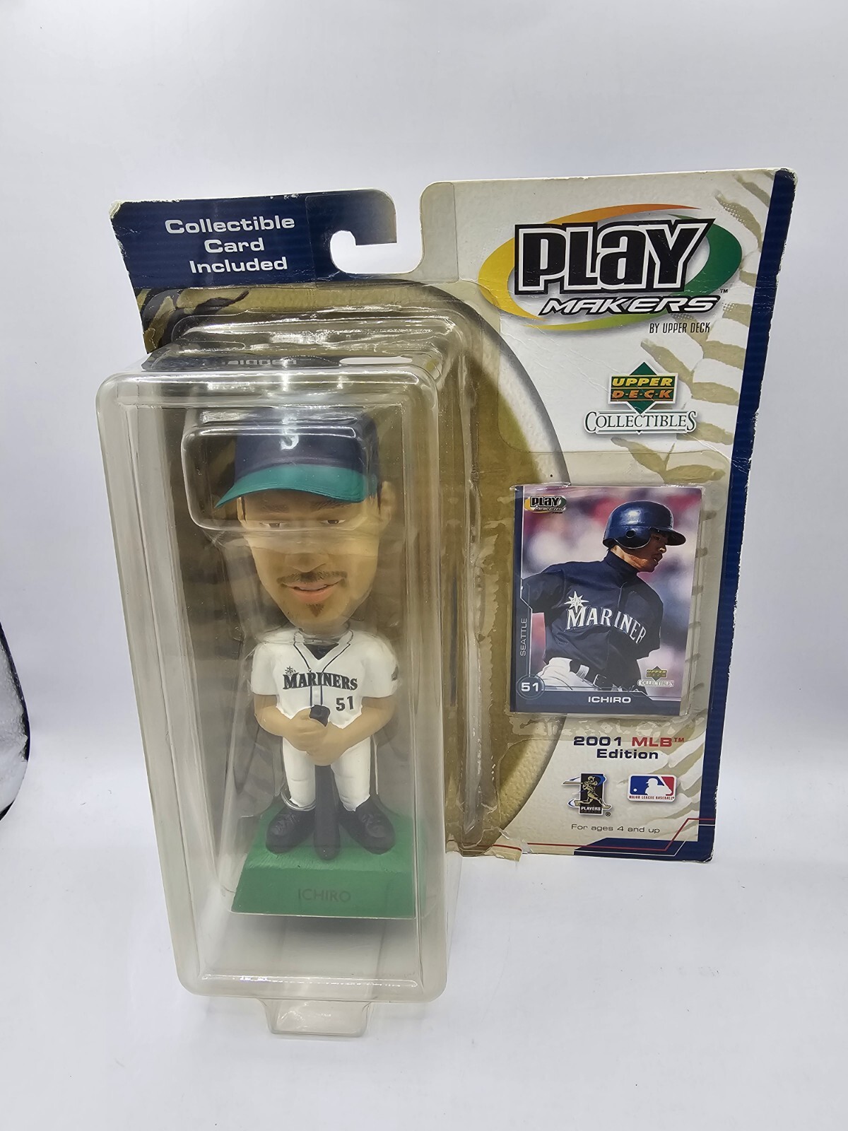 Upper Deck Play Makers Special Edition Ichiro Bobble Head Mariners 2001