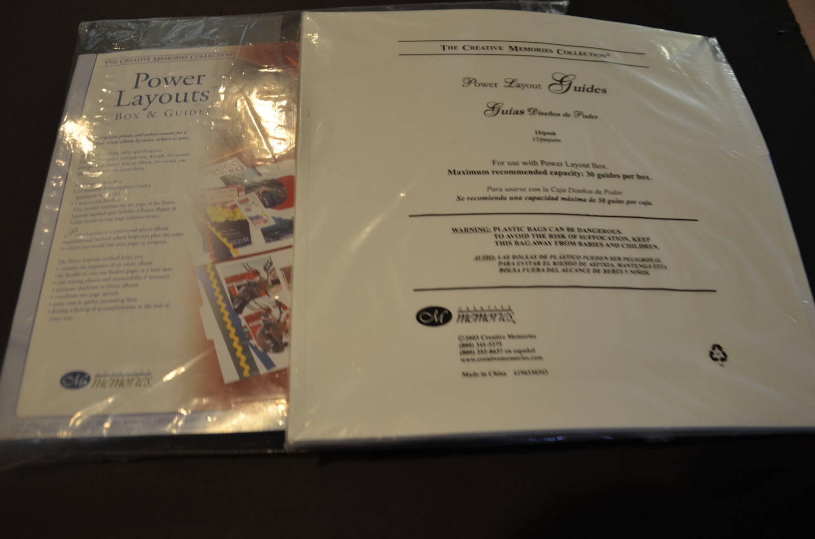 Creative Memories Power Layouts Box and Guides For Original Pages