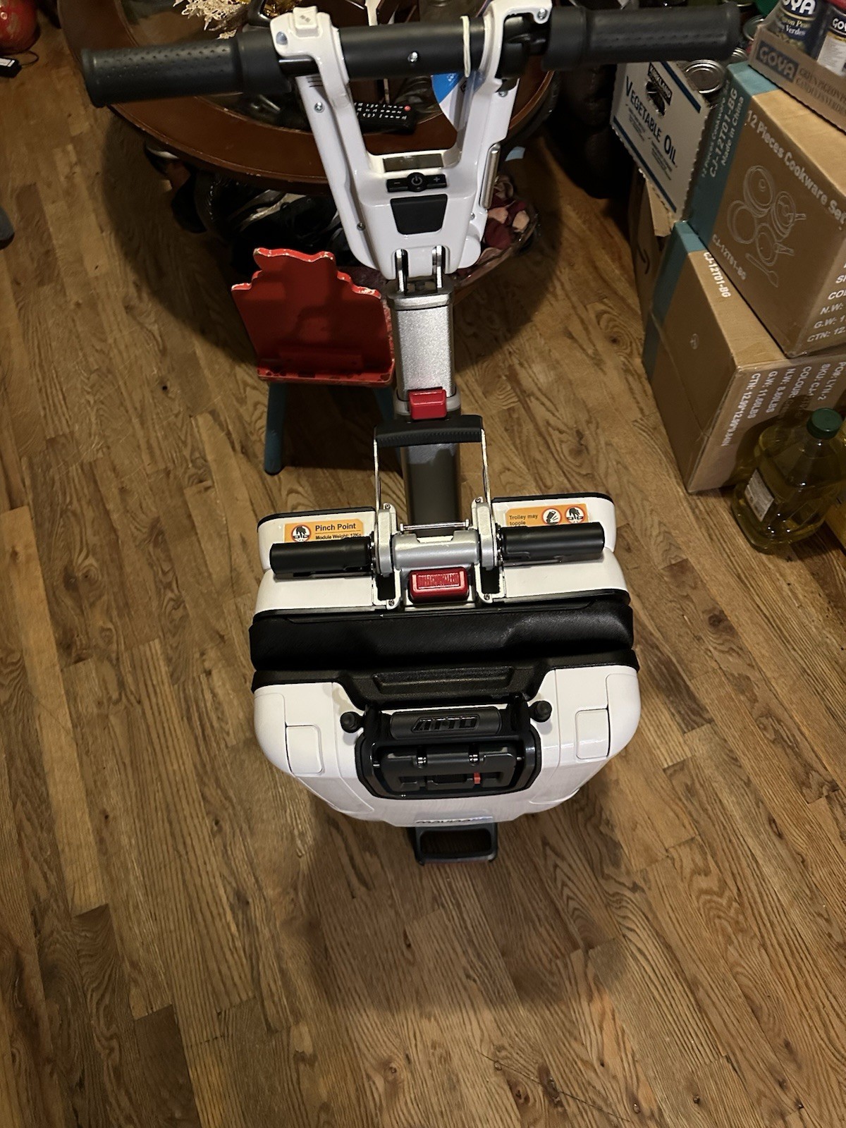 Movinglife Foldable Electric 4-Wheel Mobility Scooter White/Black