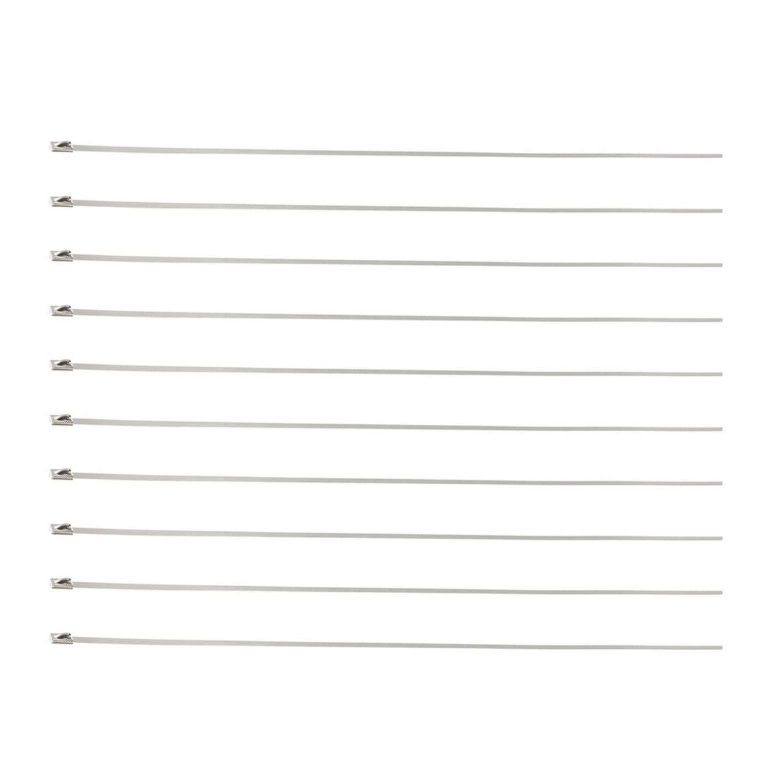 20Pc 20Inches Stainless Steel Cable Zip Ties Multi-Purpose  Metal Exhaust Wrap