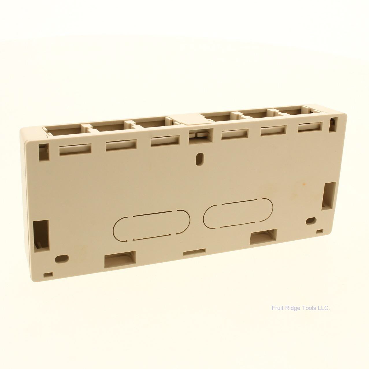 Suttle Ivory 6-Port Surface Mount Empty Data Box SE-STAR108SM-52