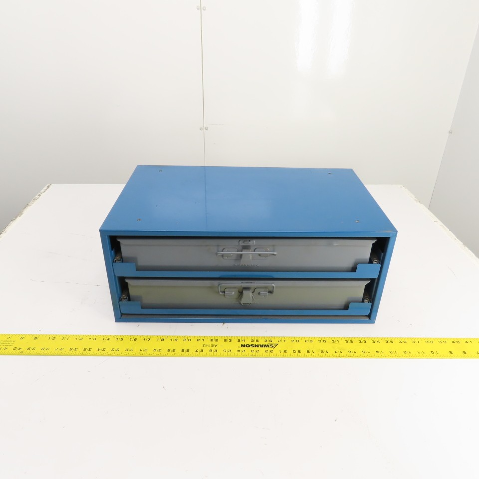 Durham 20" x 12" x 8" 2-Drawer Small Parts Ball Bearing Slide Storage Rack