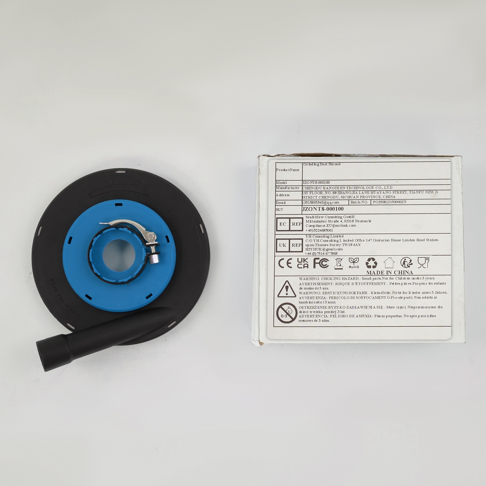 Dust Cover for Angle Grinder, 9 Inch Hand Angle Grinder Blue