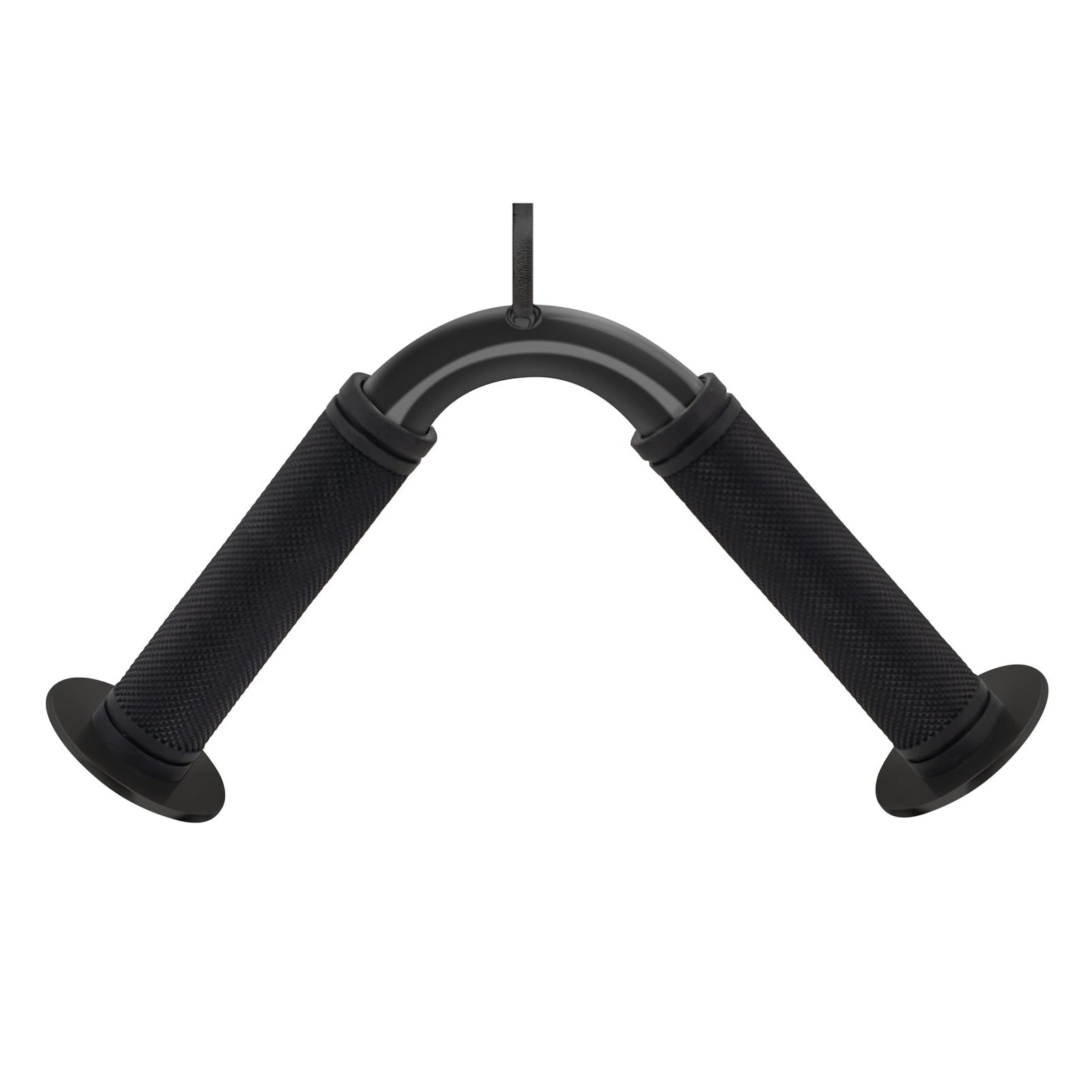 Tricep Press Down Bar, V Bar Cable Attachment, Steel with Non-Slip Rubber Grip