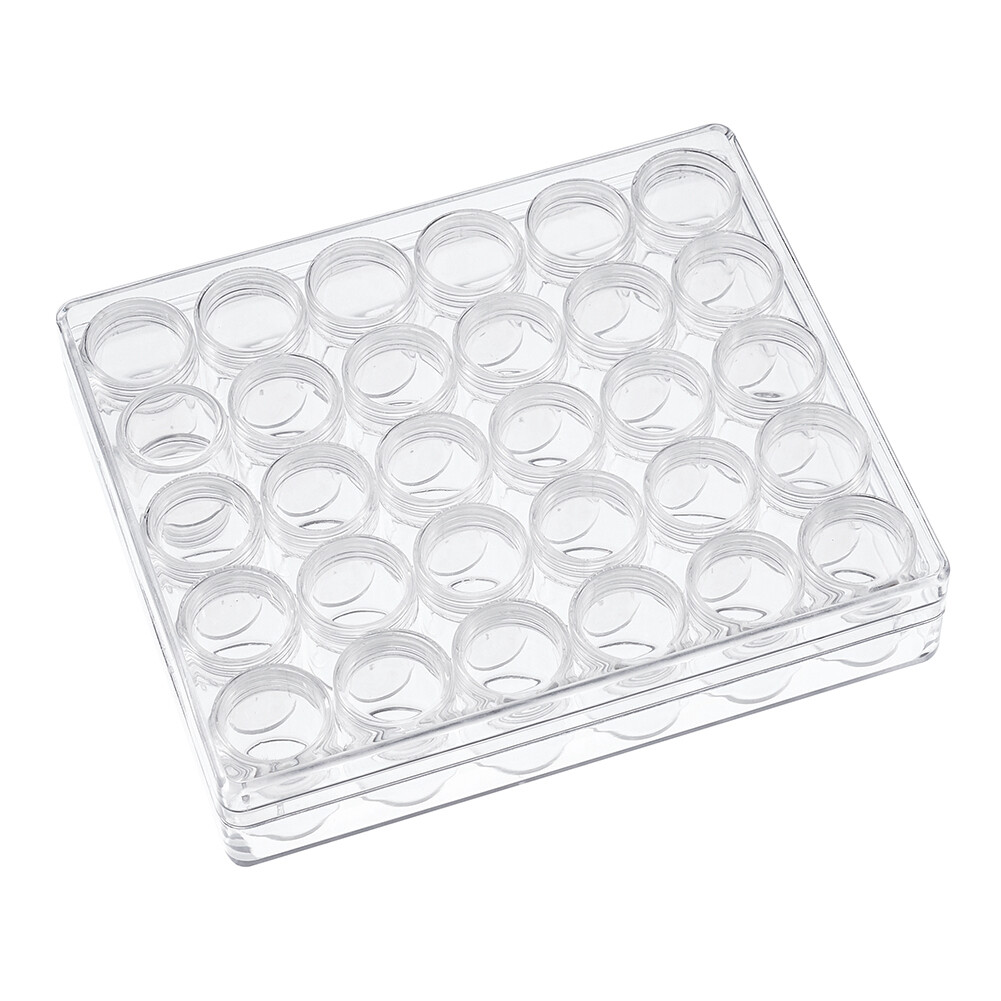 1Set Plastic Beads Storage Containers 13.5cmx16cmx3.5cm bottle 26x29mm 30pcs/box