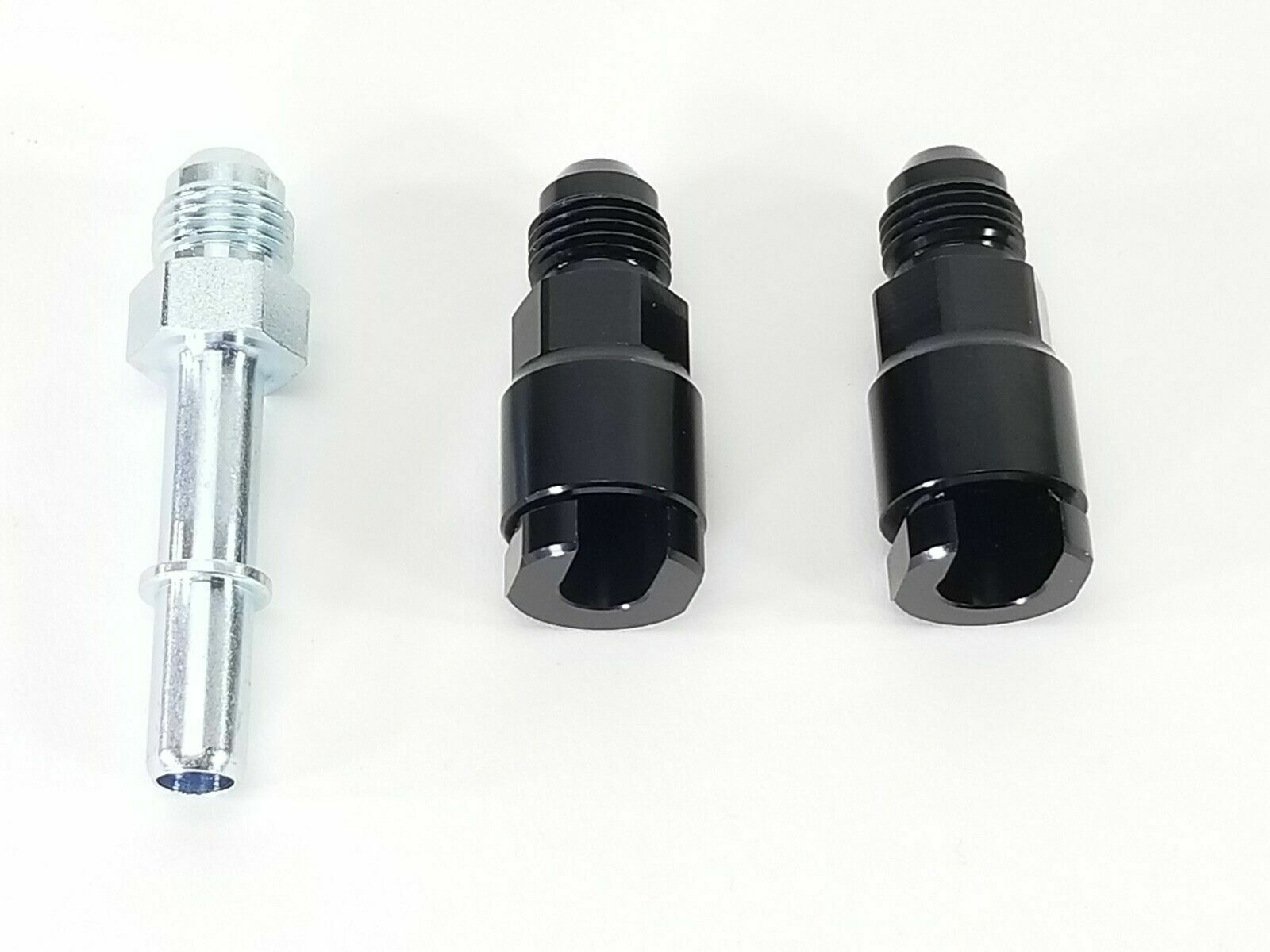 Russell 644123 Kit EFI Fuel Fitting -6AN Male to 3/8" Hardline Female Black