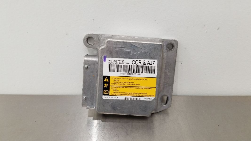 11 CHEVY CORVETTE C6 SRS BAG CONTROL MODULE 20877198