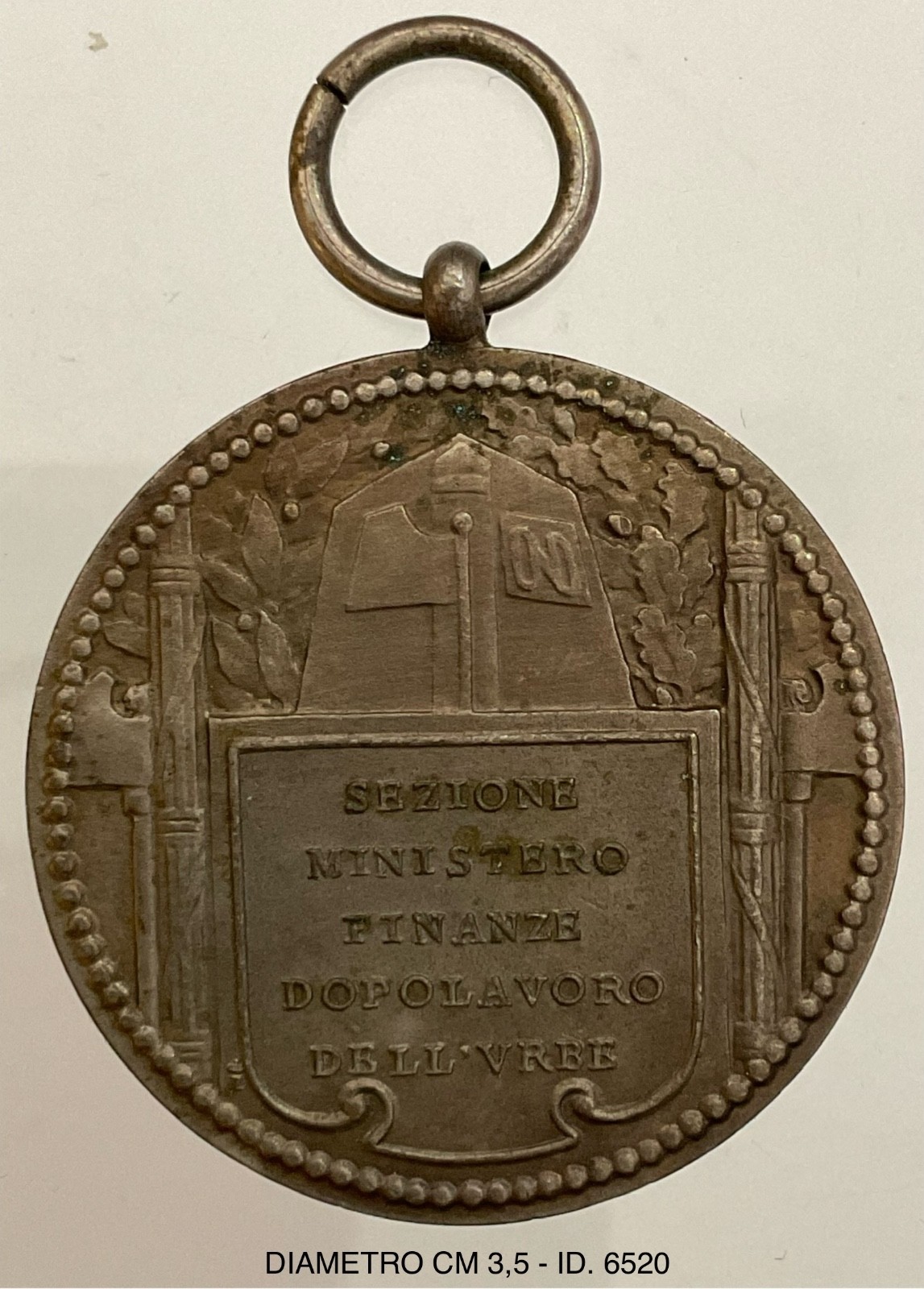 MINISTERO DELLE FINANZE ROMA MEDAGLIA GITA A VIENNA E BUDAPEST 1934 OND URBE