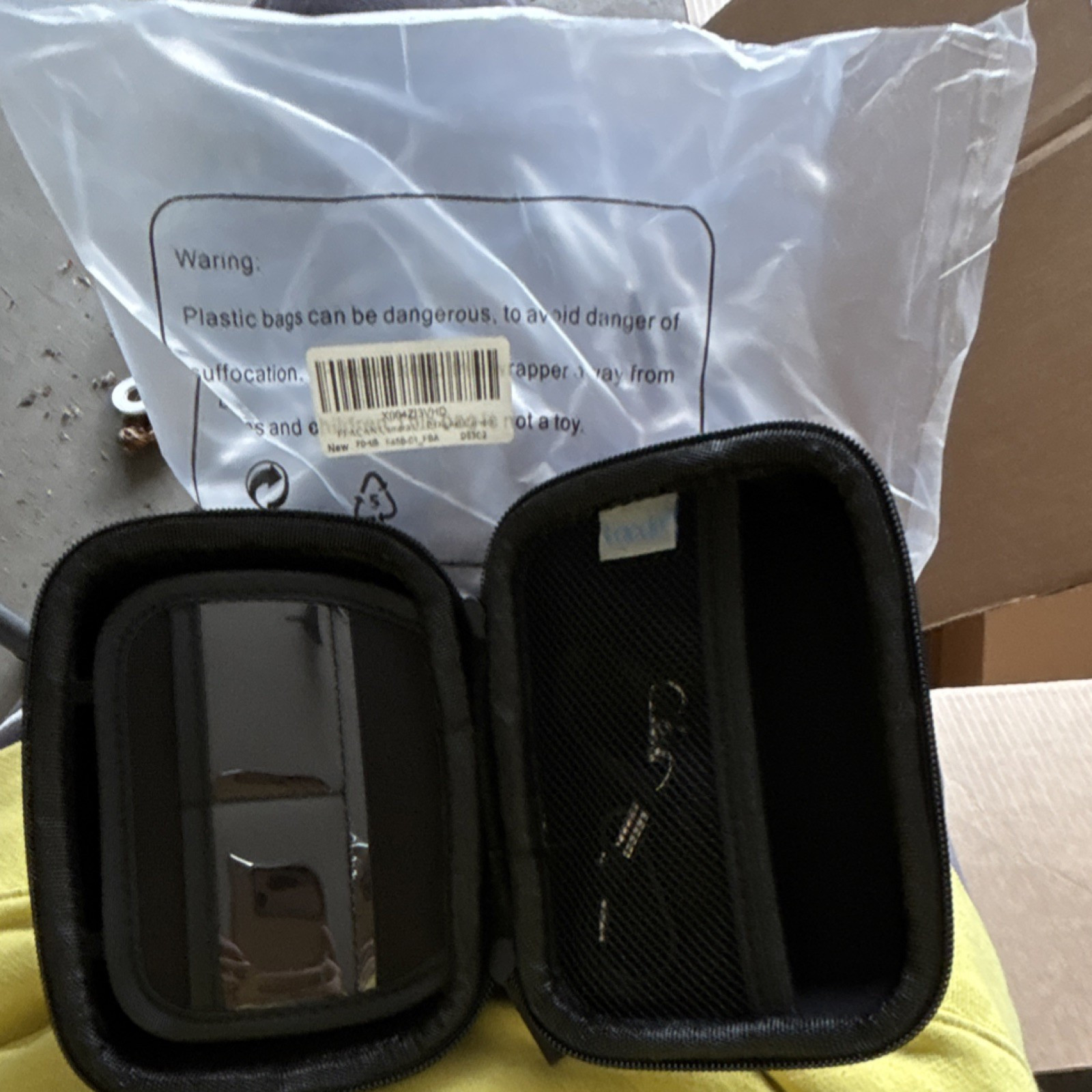 Lacdo Padded Nylon Camera Case Black Accessory Compartments for Digital Cameras
