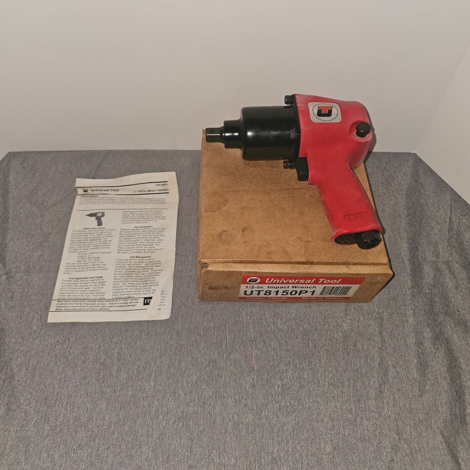 Universal Tool UT8150P-1,  1/2" Drive Pistol Grip Air Impact Wrench