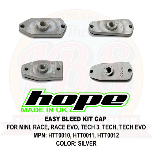 Hope Easy Brake Bleed Kit Cap Lid MINI Race Evo Tech 3 Tech 4 - Brand New