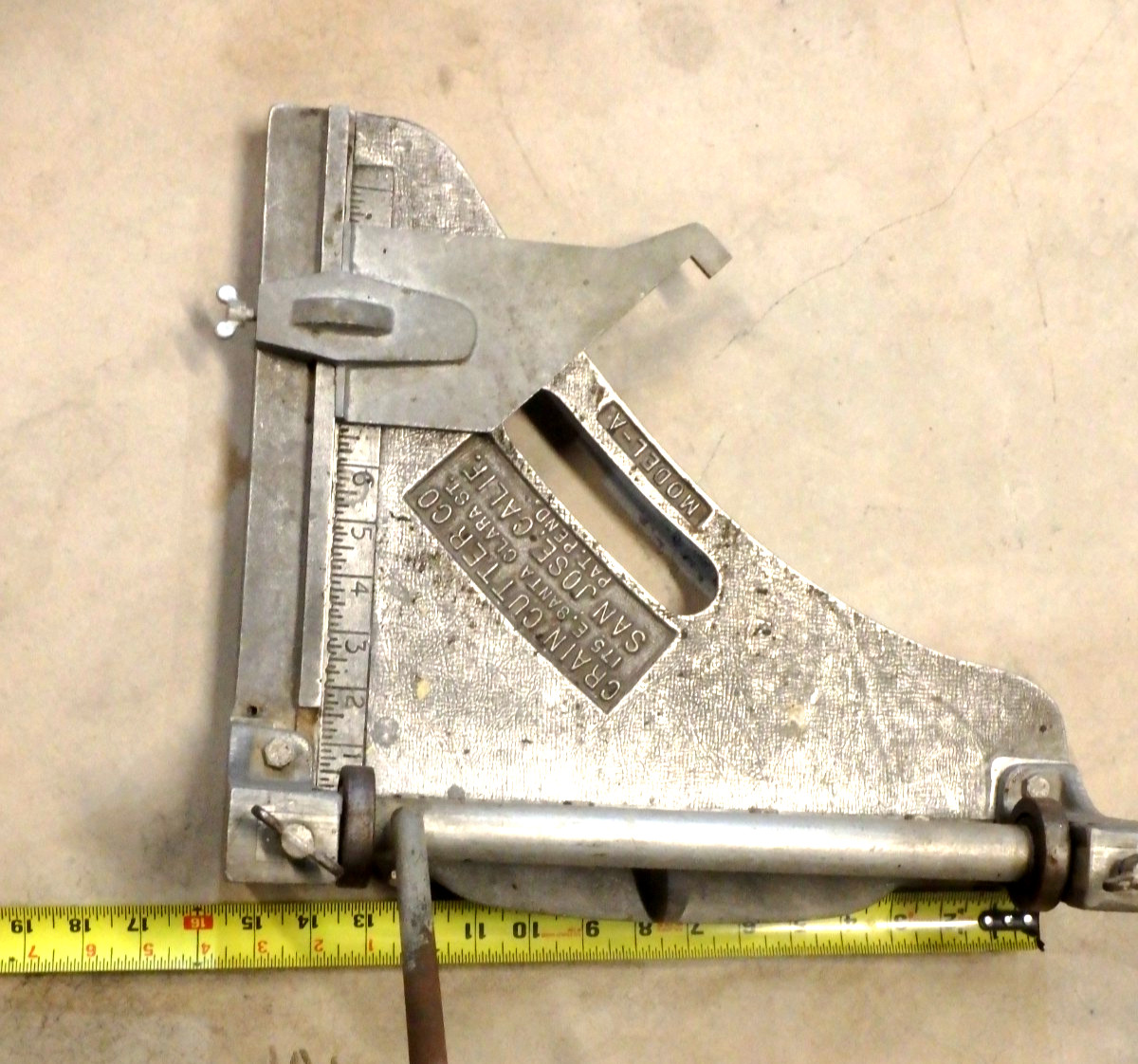 CRAIN TILE VYNIL CUTTER Model A - VINTAGE
