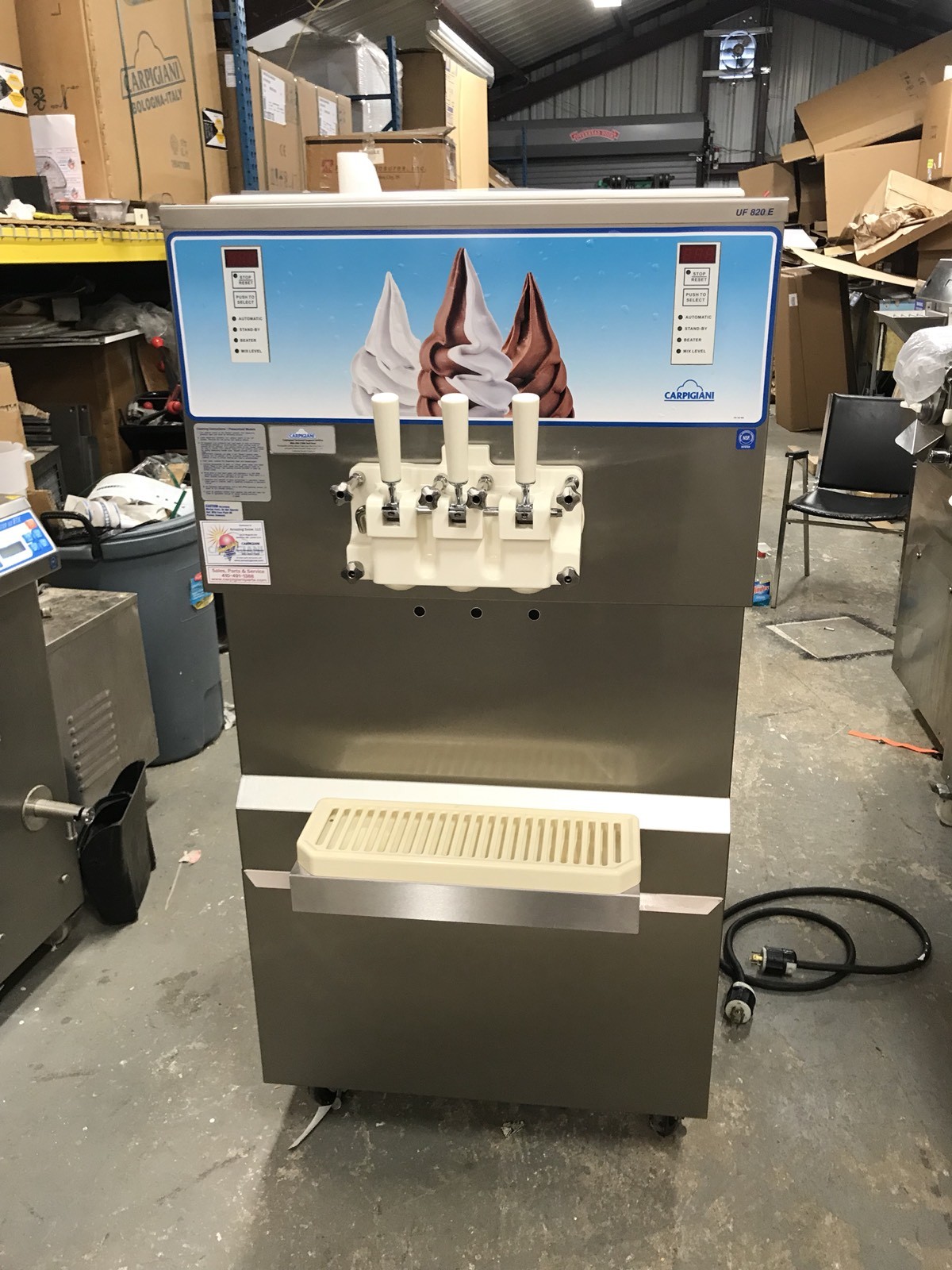 CARPIGIANI SOFT SERVE ICE CREAM  GELATO FROZEN YOGURT CUSTARD UF 820 E