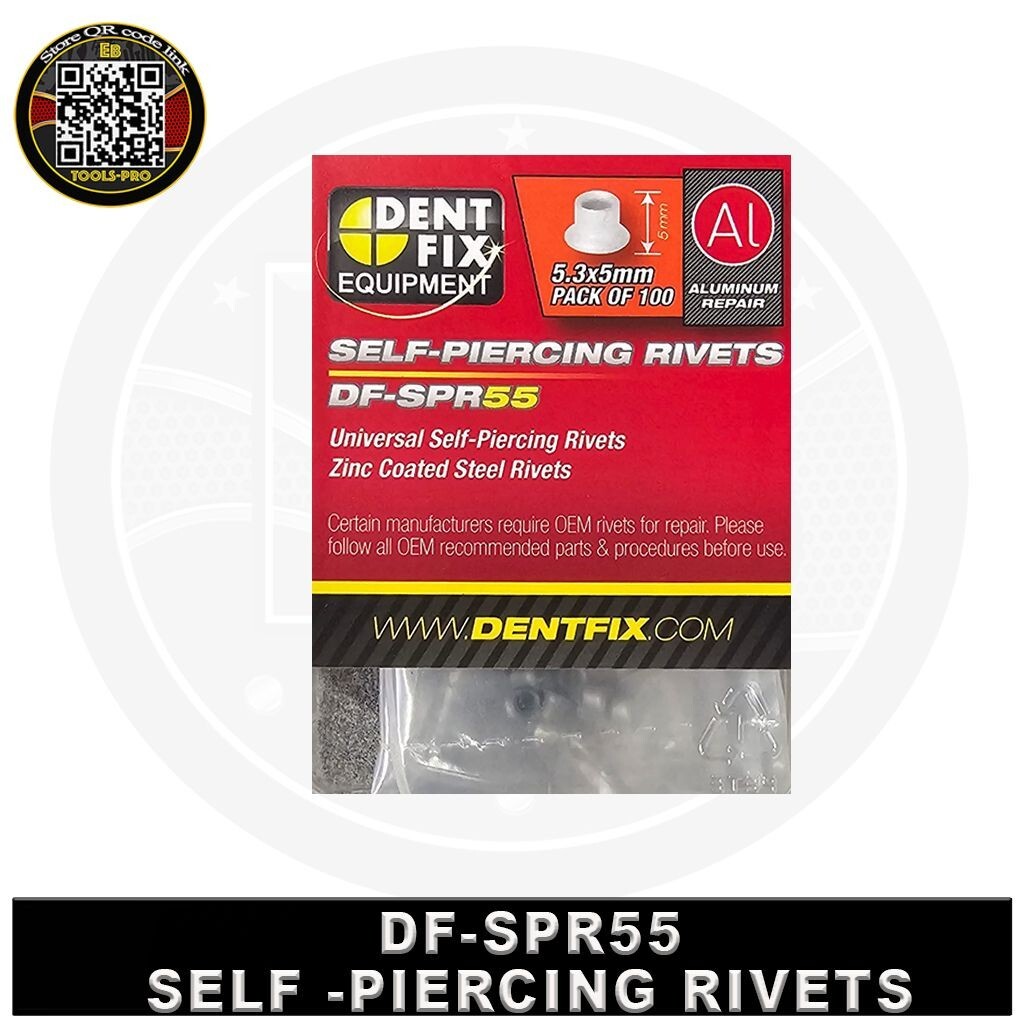 Dent Fix DF-SPR55 5.3mm x 5mm Self-Piercing Rivets Box of 100pcs