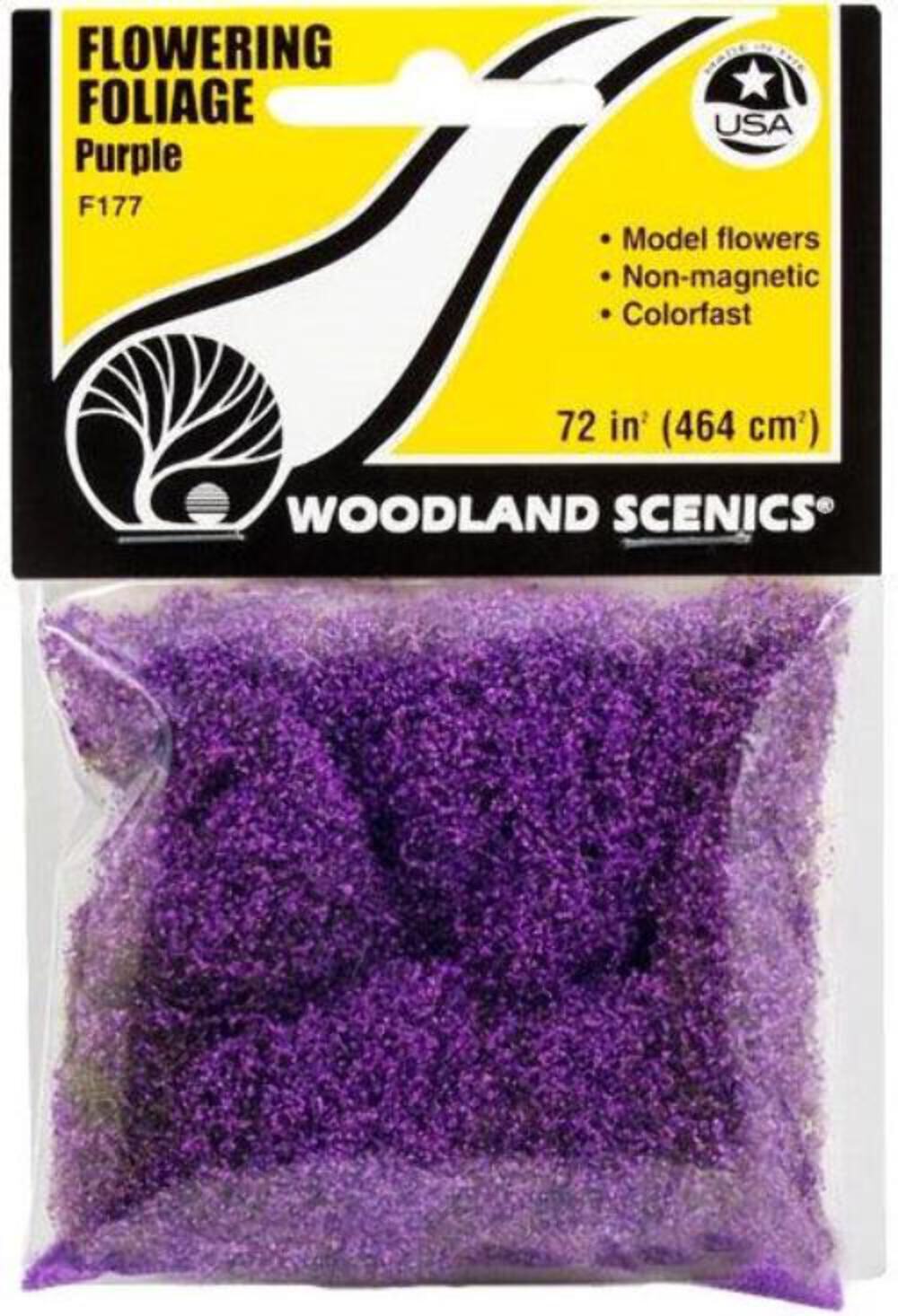 Woodland Scenics F177 Flowering Foliage Purple Bag Train Scenery